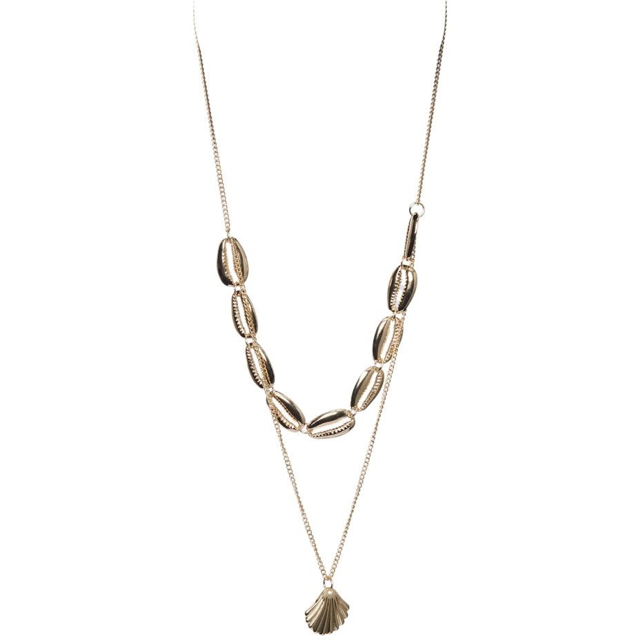 PIECES Kaklo papuošalai moterims, Geltona, PCBASULA NECKLACE SWW