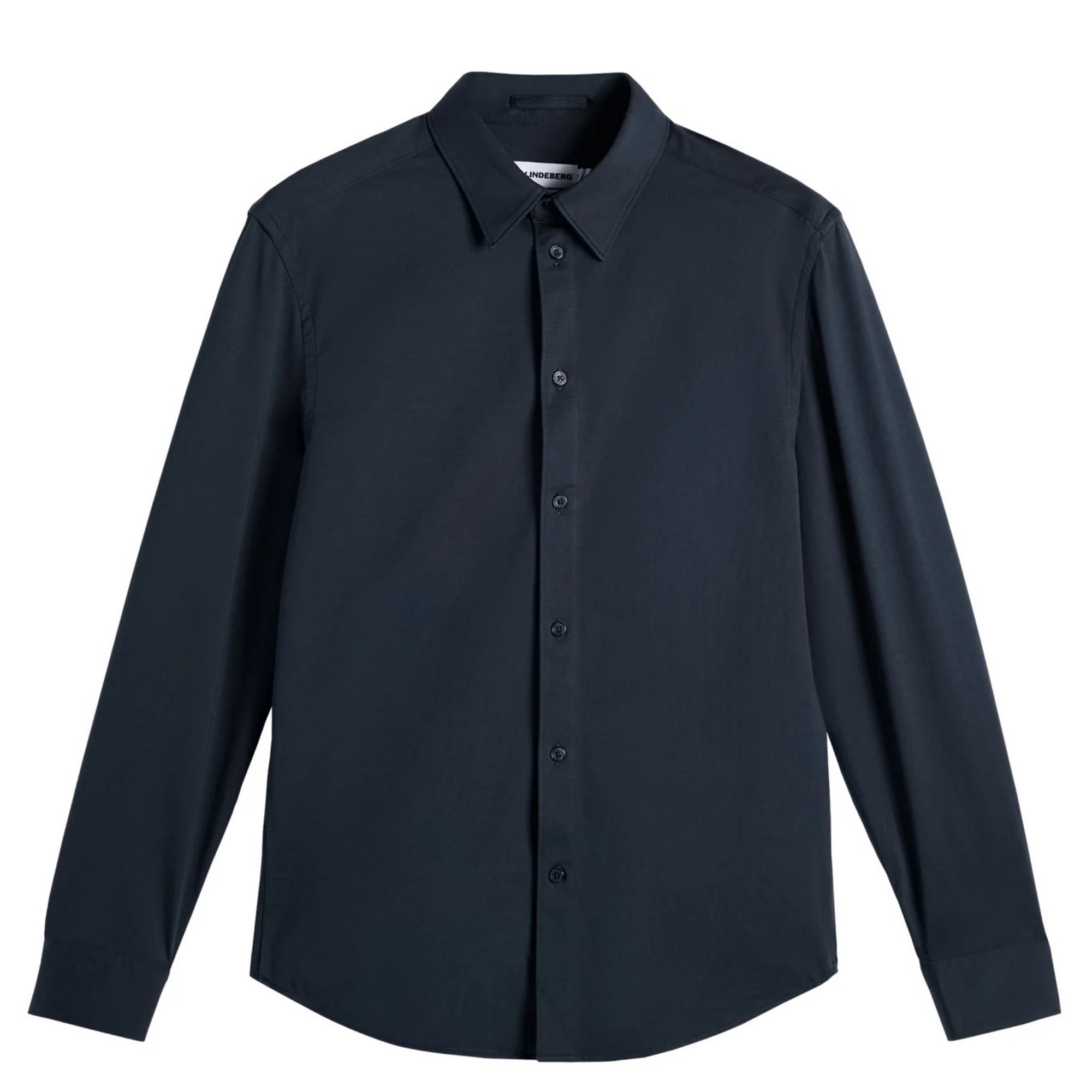 J.LINDEBERG Marškiniai ilgomis rankovėmis vyrams, Mėlyna, Marlon interlock jersey shirt 1