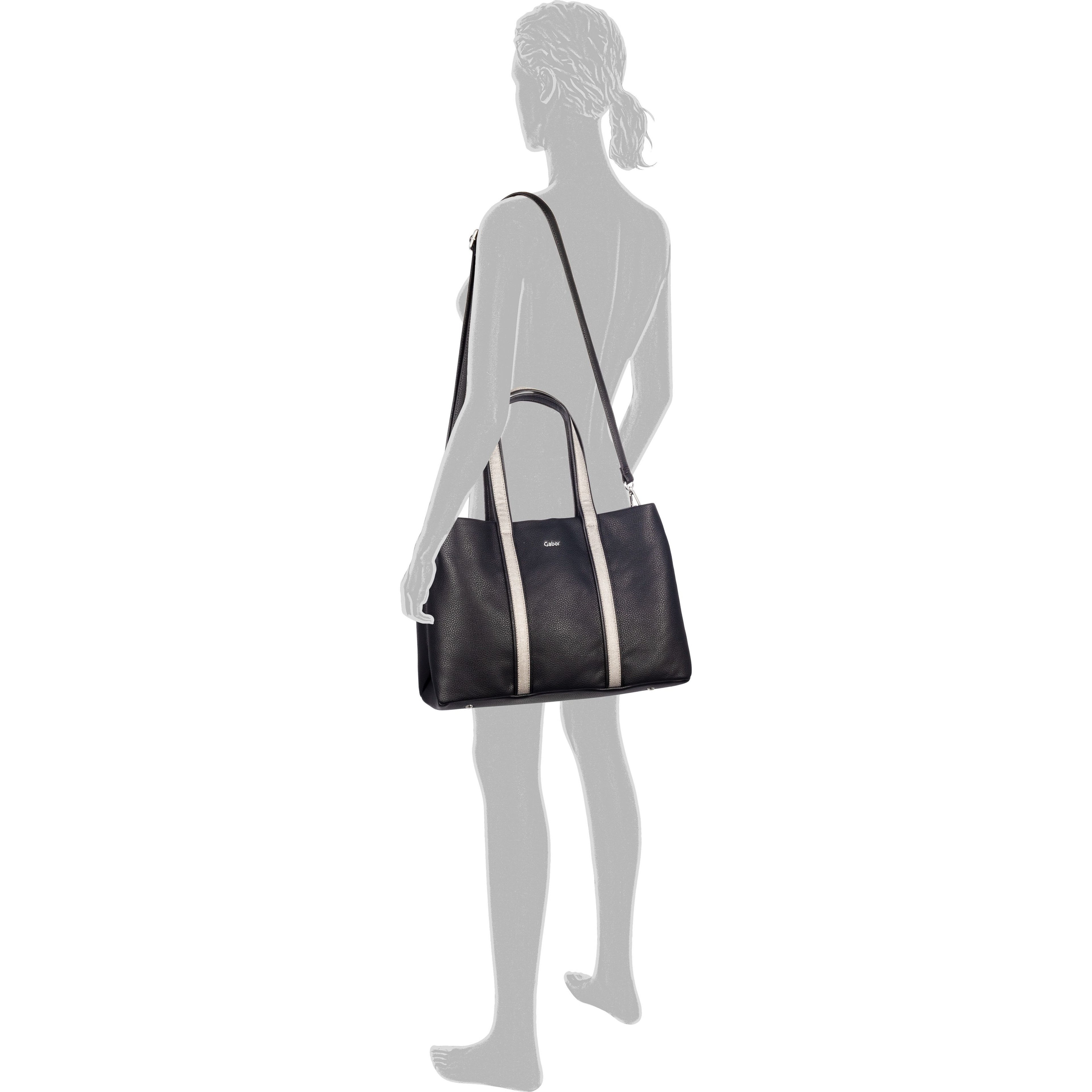 GABOR Pirkinių krepšys moterims, Juoda, ANINA tote bag 4