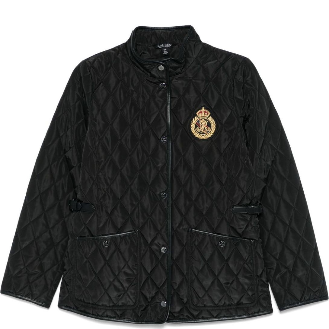 LAUREN RALPH LAUREN Striukė moterims, Juoda, Rcld crstq27 insulated coat