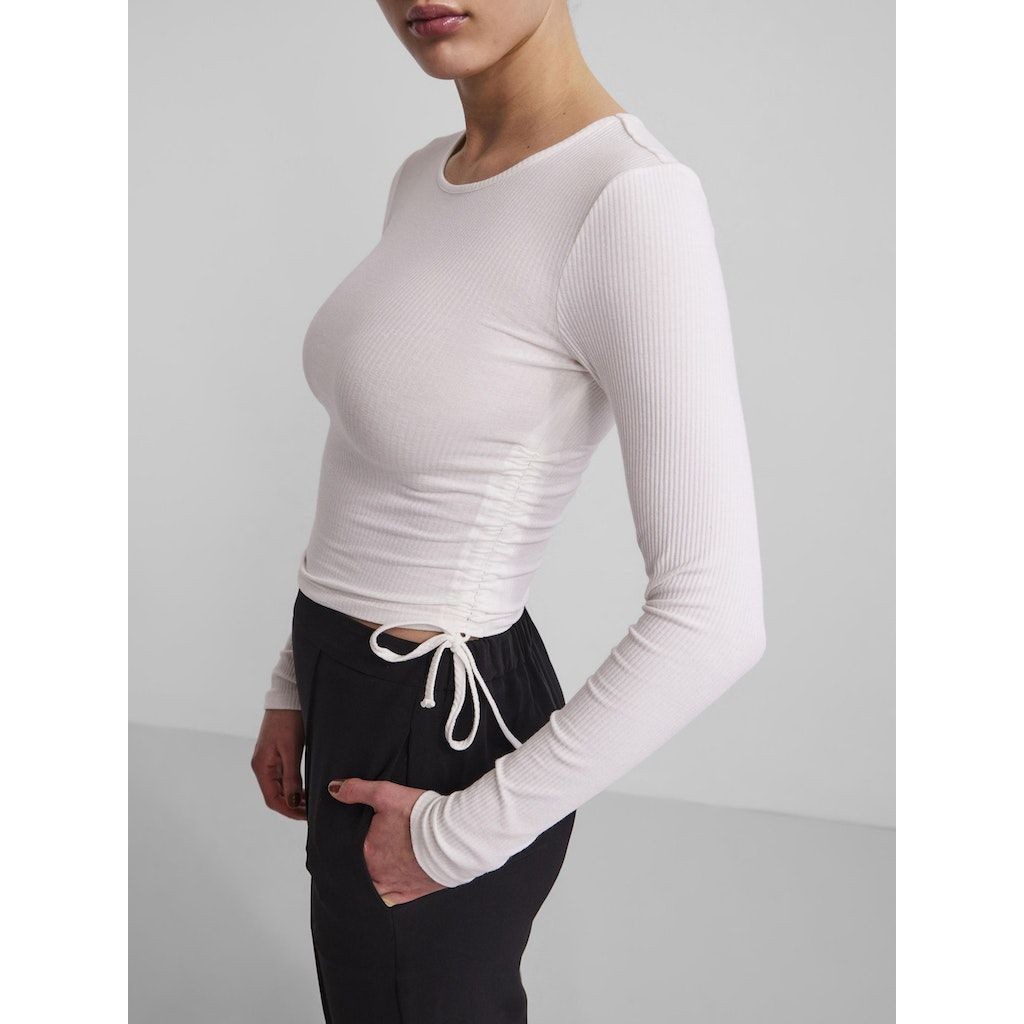 PIECES Midi suknelė moterims, Balta, PCHAZEL LS CROP TOP B 6