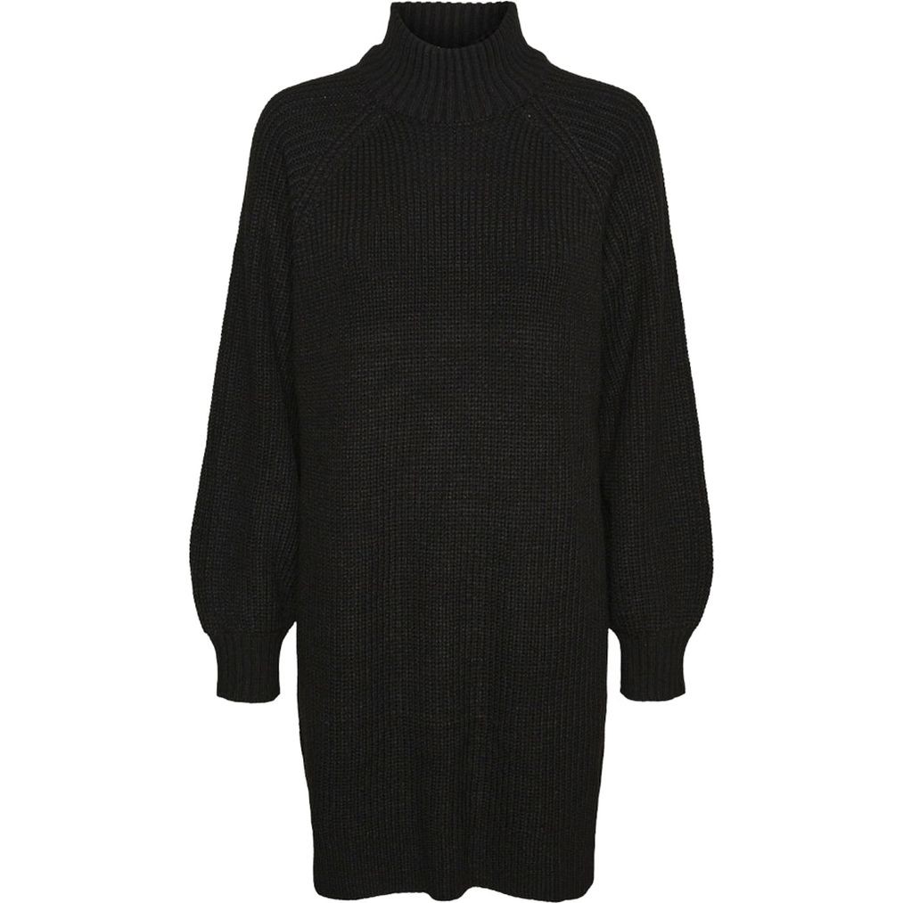 NOISY MAY Megzta suknelė moterims, Juoda, Timmy knit dress 1
