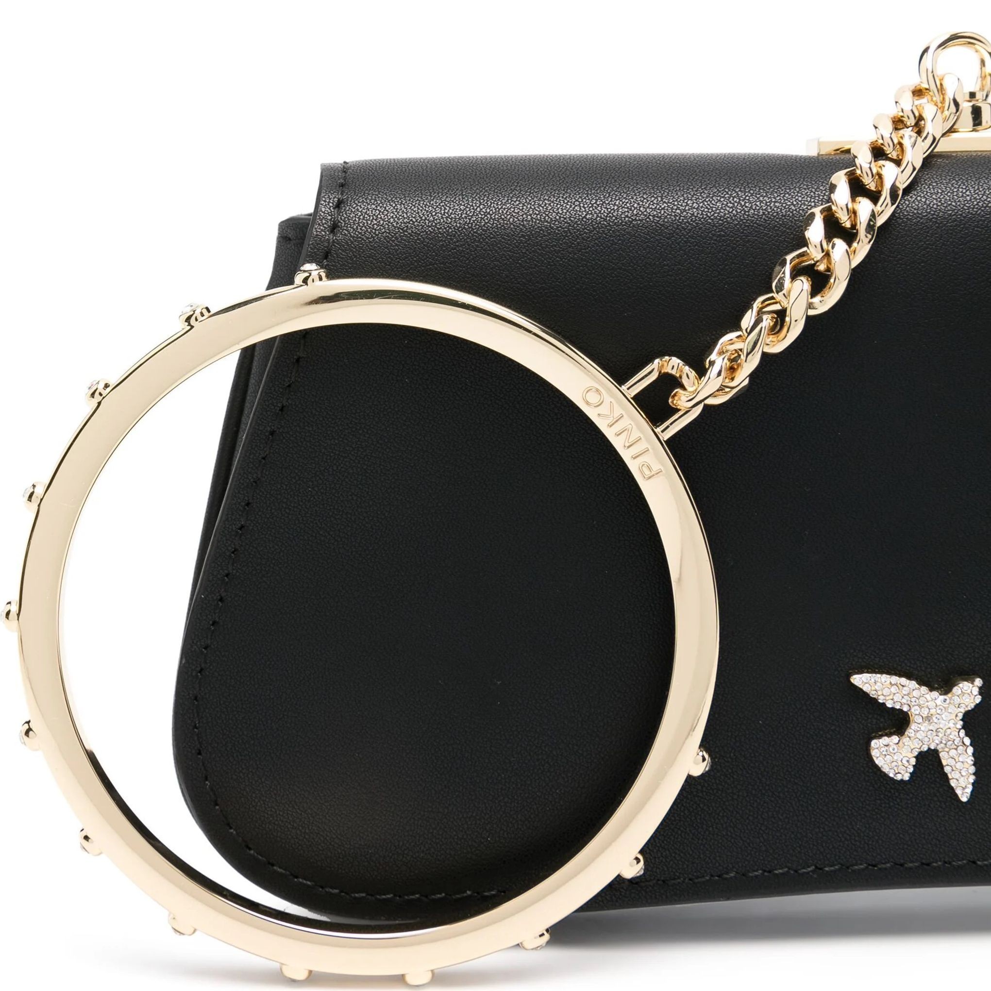 PINKO Delninukė moterims, Juoda, Marpesia clutch bag 3