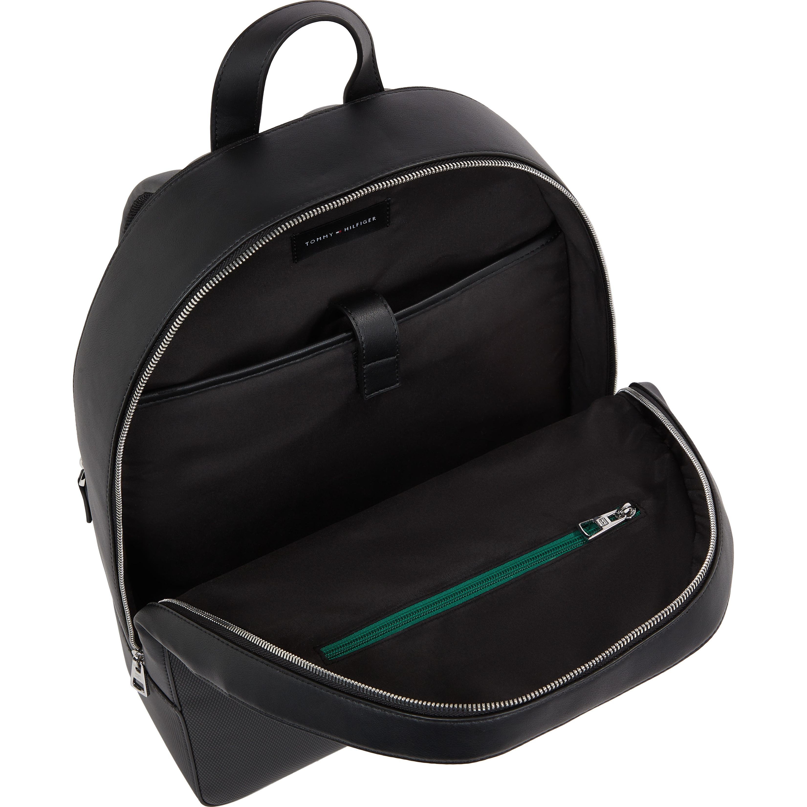 TOMMY HILFIGER Kuprinė vyrams, Juoda, Corp texture dome backpack 5