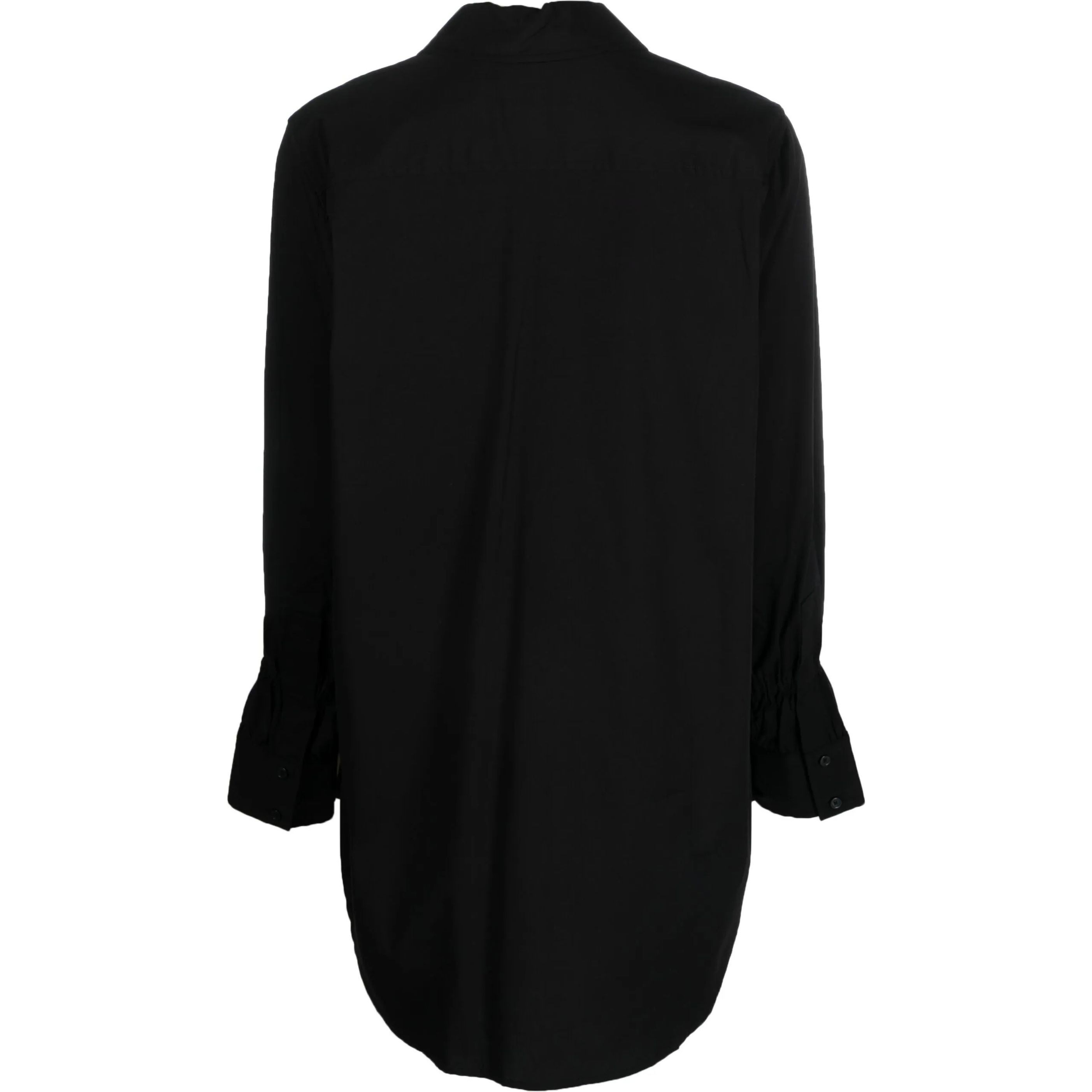 DKNY Marškiniai ilgomis rankovėmis moterims, Juoda, L/s slv detail poplin shirt 2