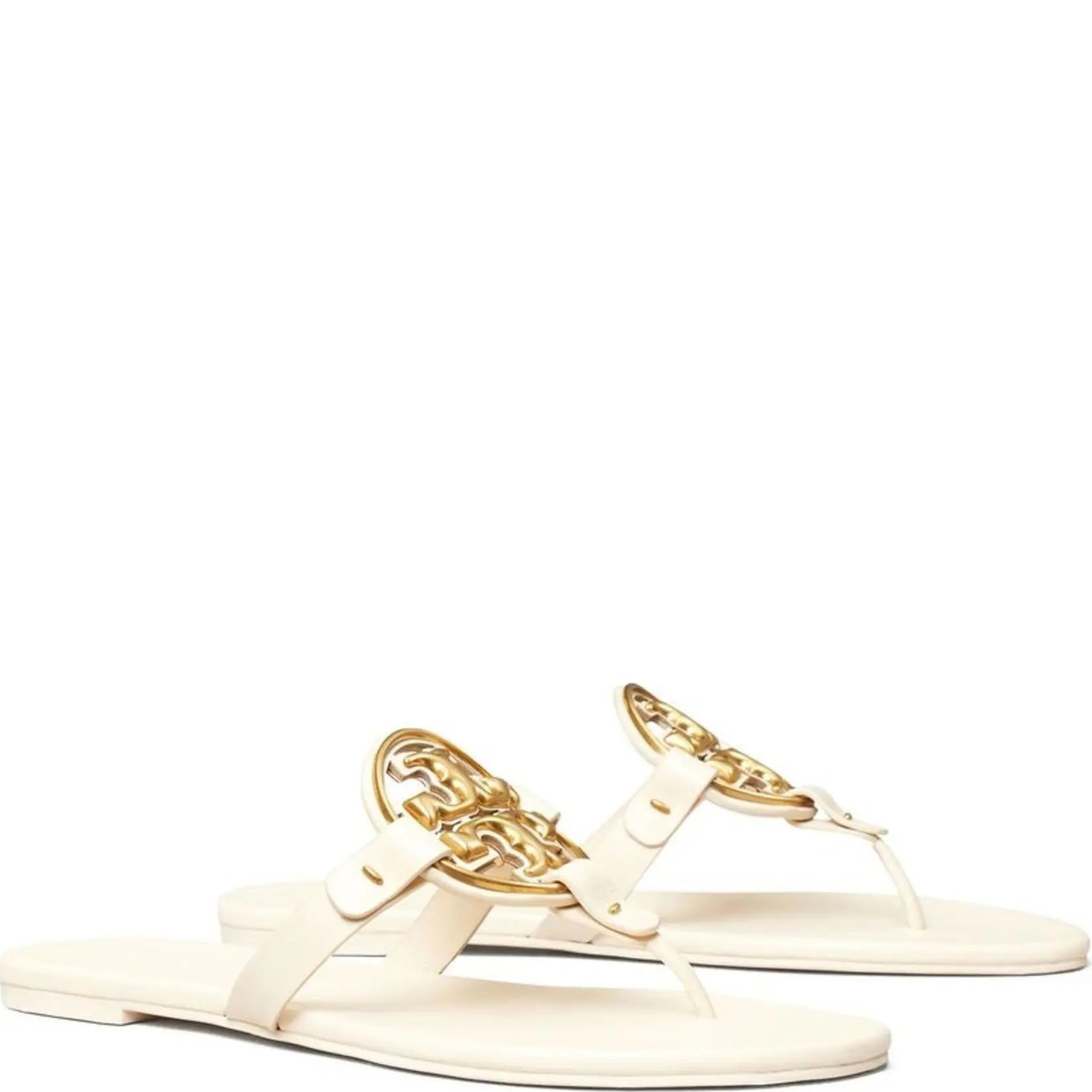 TORY BURCH Šlepetės moterims, Kūno, Metal miller soft 1