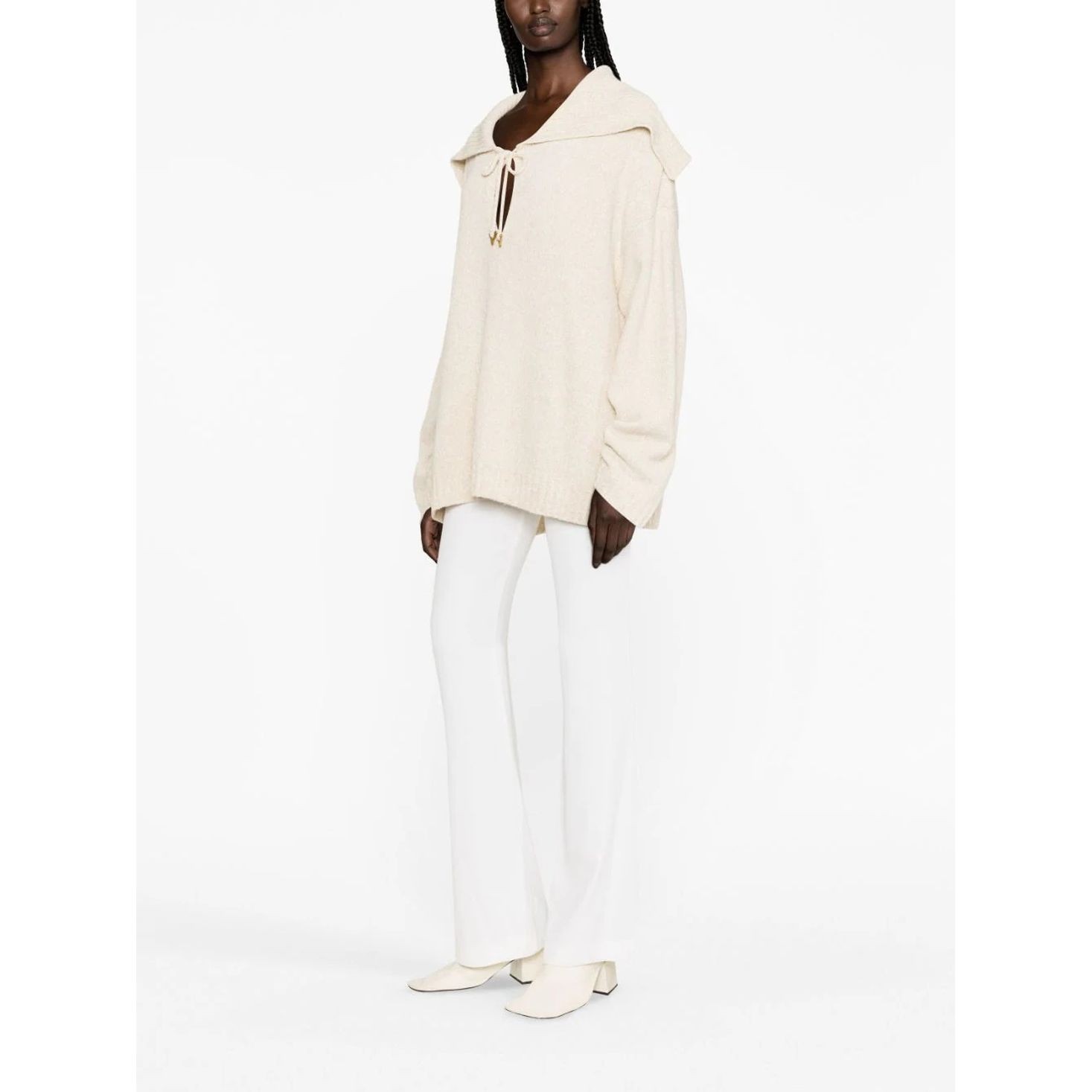 AERON Megztinis moterims, Kūno, Collar-detail sweater 4