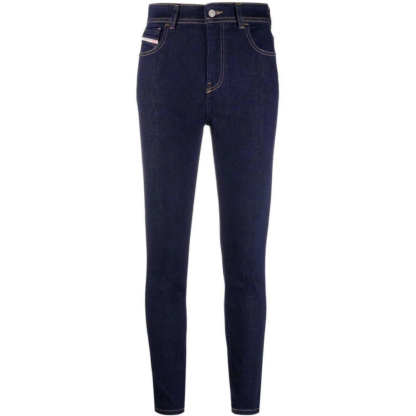 DIESEL Aptempti džinsai moterims, Mėlyna, 1984 slandy-high l.32 trousers 1