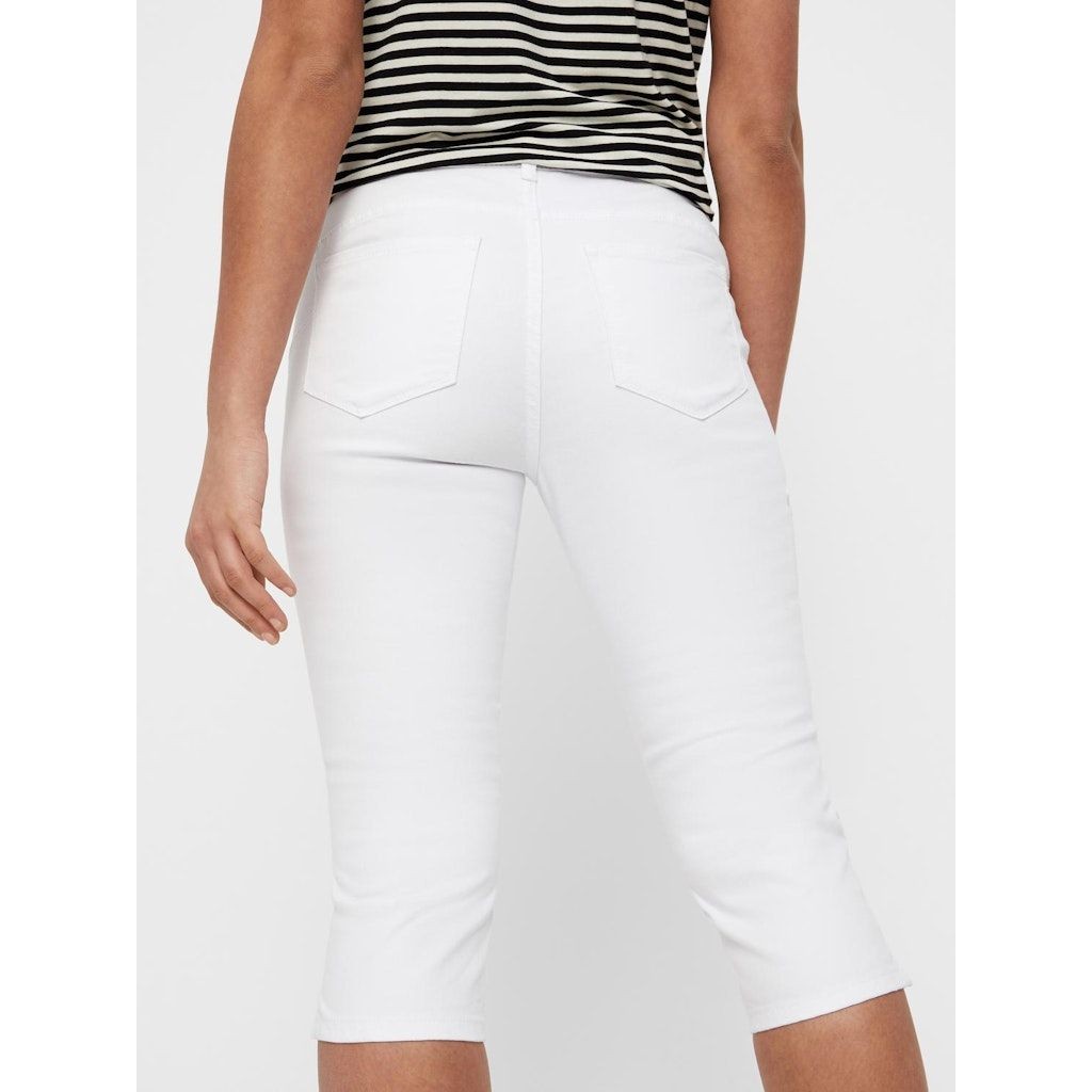 VERO MODA Marškinėliai moterims, Balta, VMHOT SEVEN NW DNM SL 5