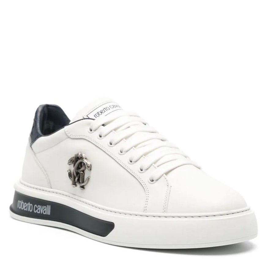 ROBERTO CAVALLI Laisvalaikio bateliai vyrams, Balta, Sneakers 1