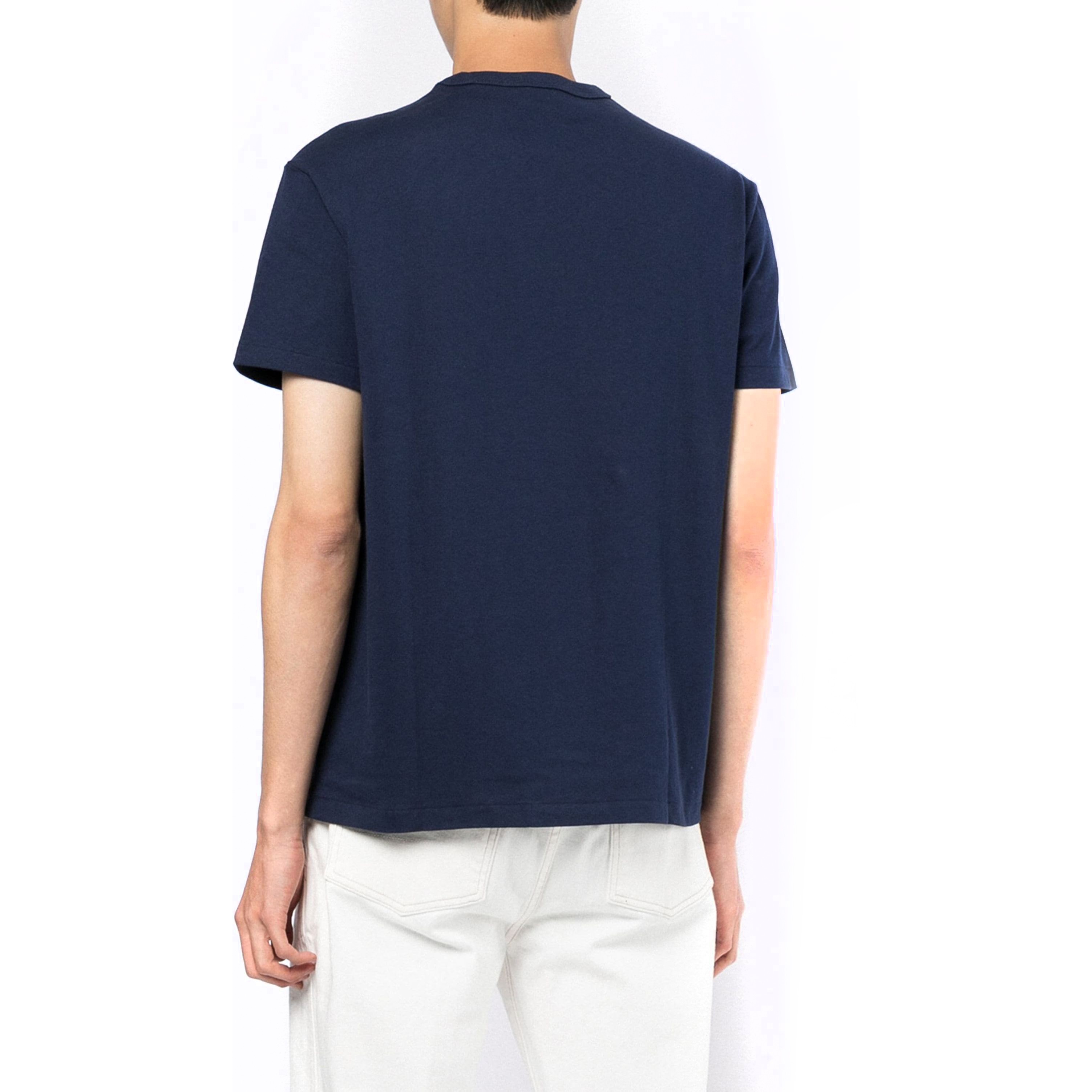 POLO RALPH LAUREN Marškiniai vyrams, Mėlyna, Embroidered cotton T-shirt 2