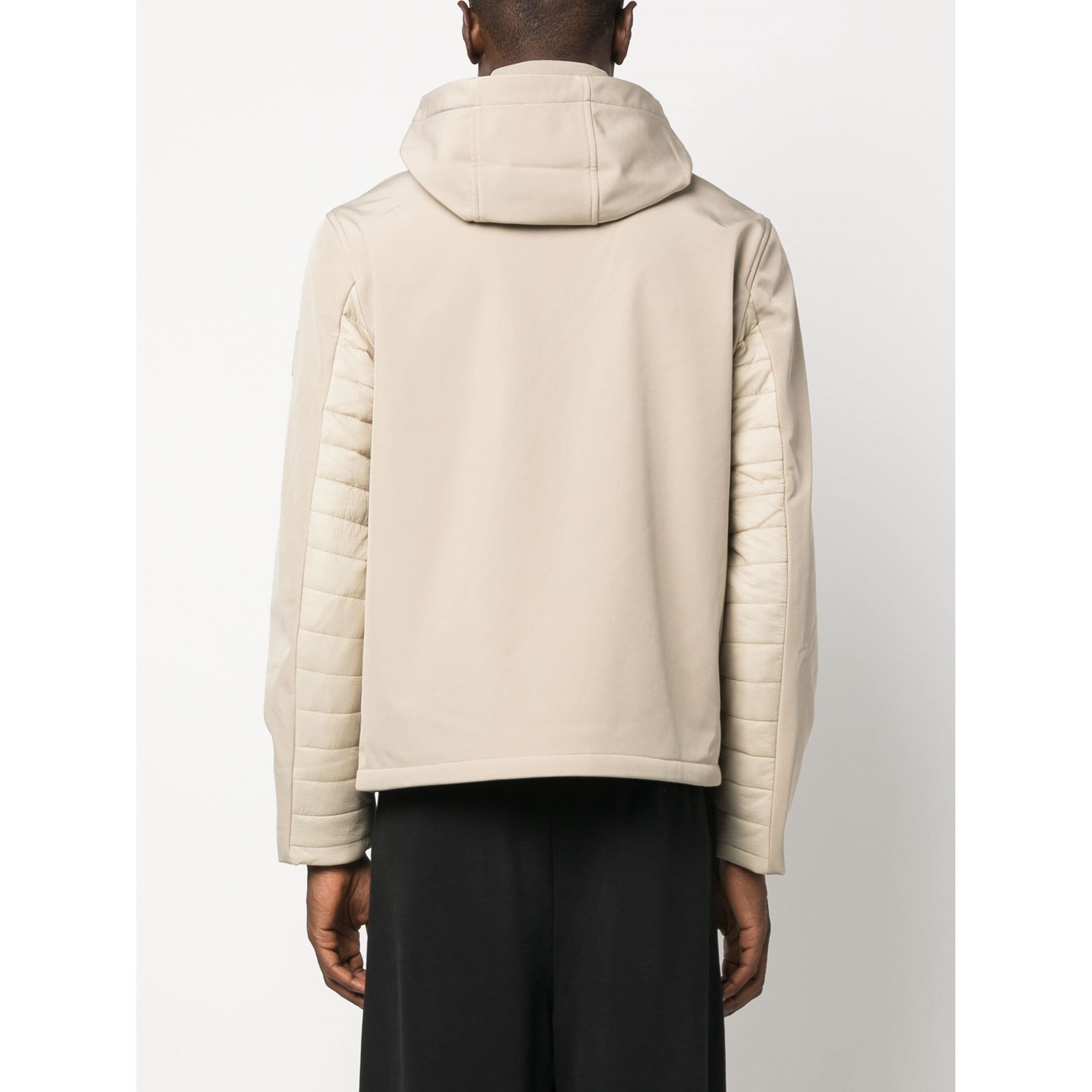 CALVIN KLEIN Lengva striukė vyrams, Pilka, Quilted mix media jacket hood 3