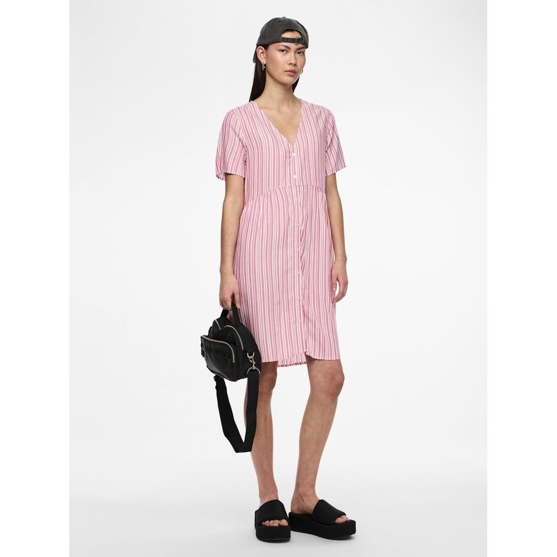 PIECES Mini suknelė moterims, Rožinė, Pcalvina mini dress 7