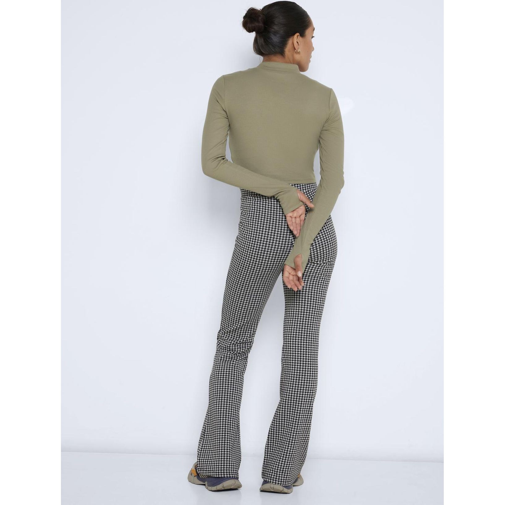 NOISY MAY Palaidinės moterims, Pilka, NMMAYA L/S ROLL NECK 3