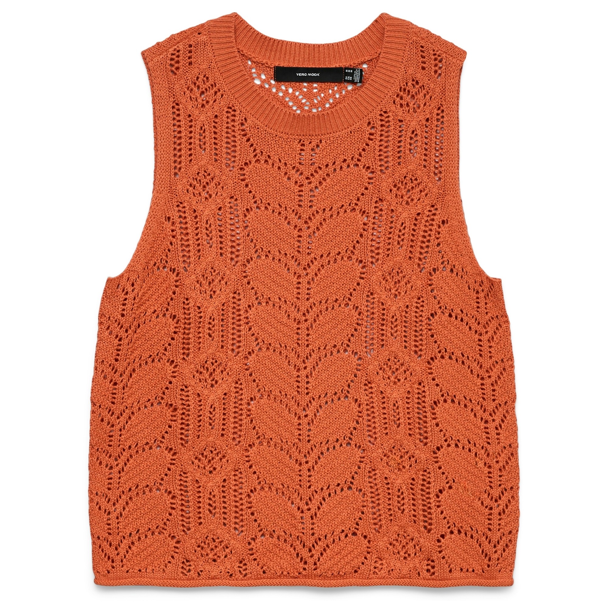 VERO MODA Megzta palaidinė moterims, Oranžinė, Misty marina