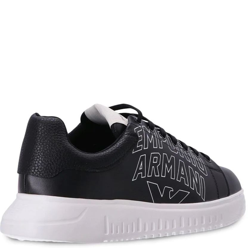 EMPORIO ARMANI Sportiniai bateliai vyrams, Juoda, Sneaker 3