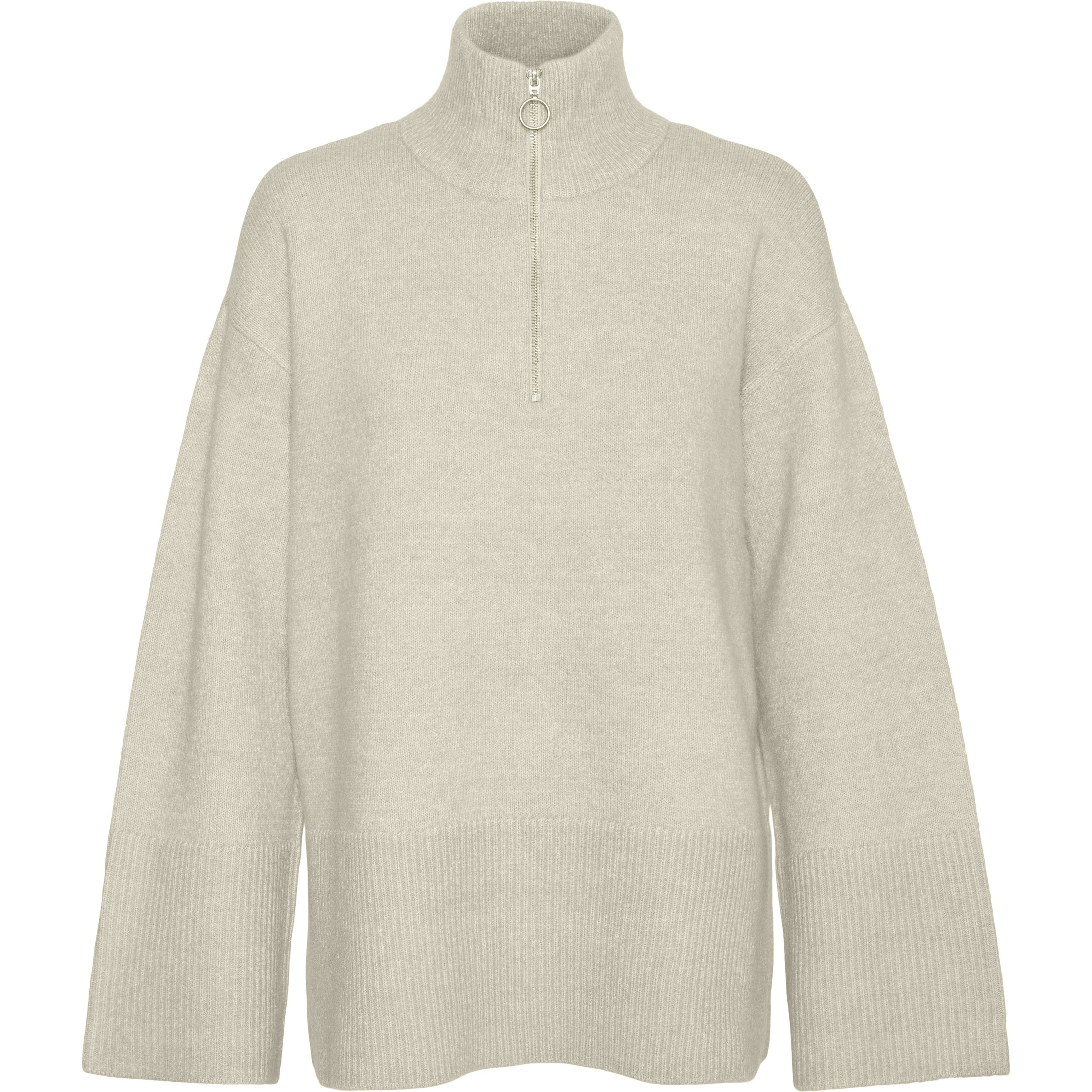 VERO MODA Megztinis moterims, Pilka, VMPHILINE LS HIG 1