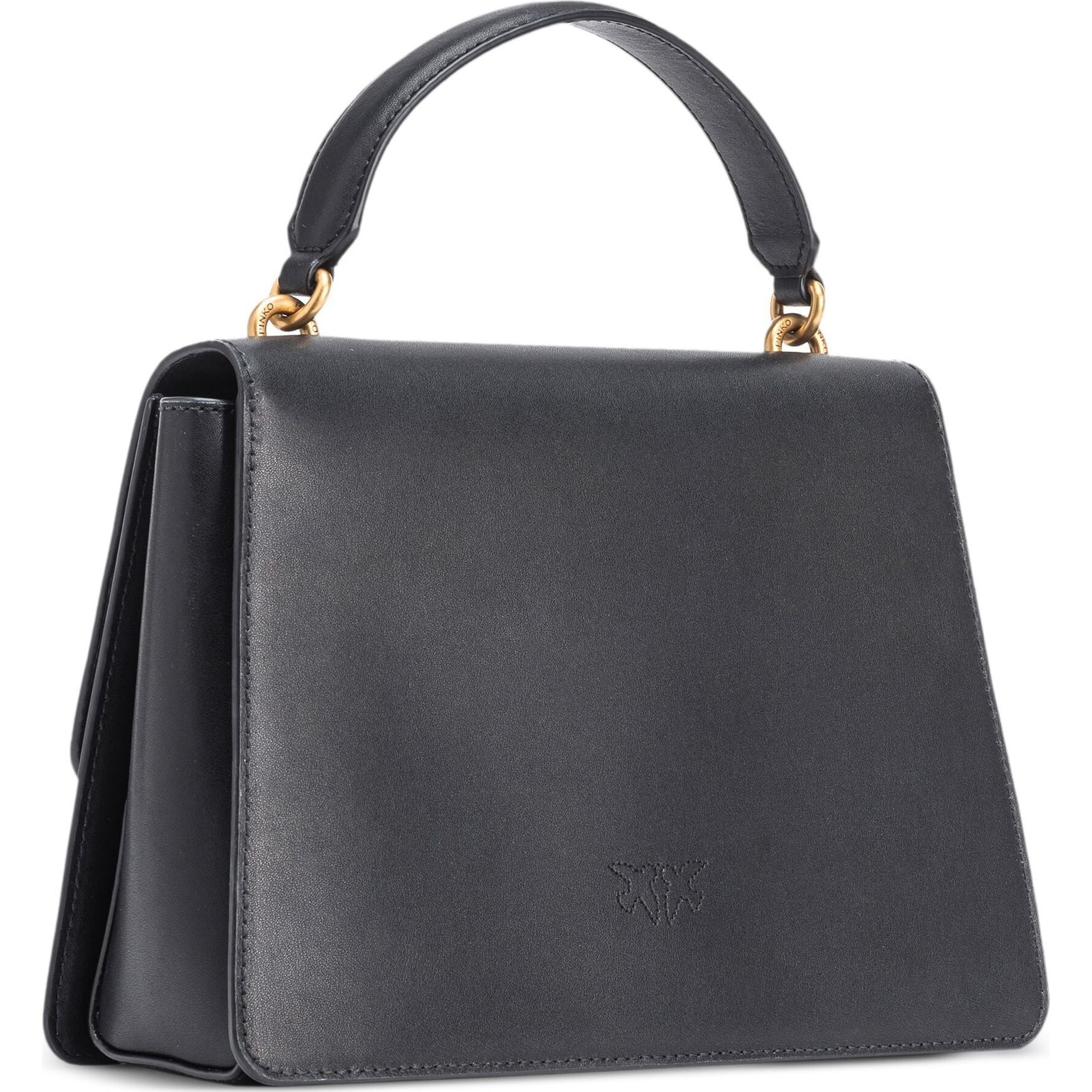 PINKO Pirkinių krepšys moterims, Juoda, Love birds tote bag 2