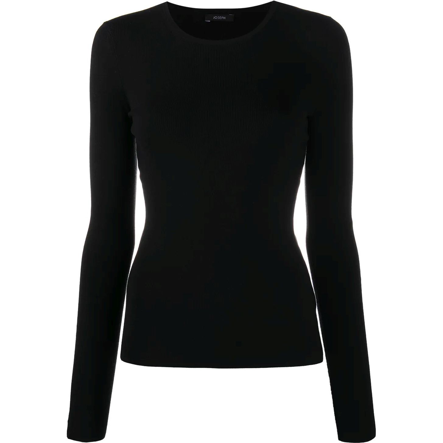 JOSEPH Palaidinės moterims, Juoda, Round neck long sleeve t-shirt