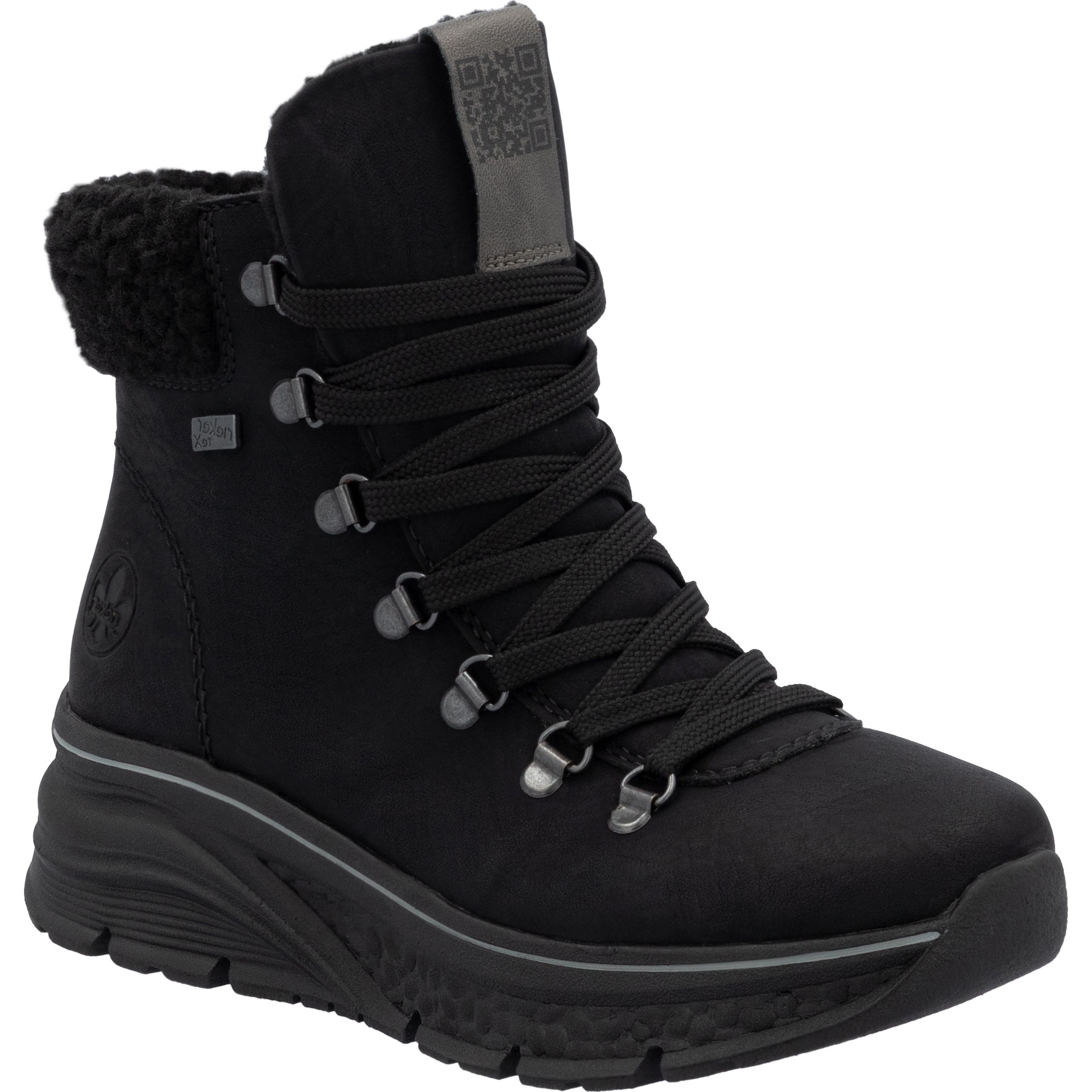 RIEKER Aulinukai moterims, Juoda, Ladies mid height boots 1