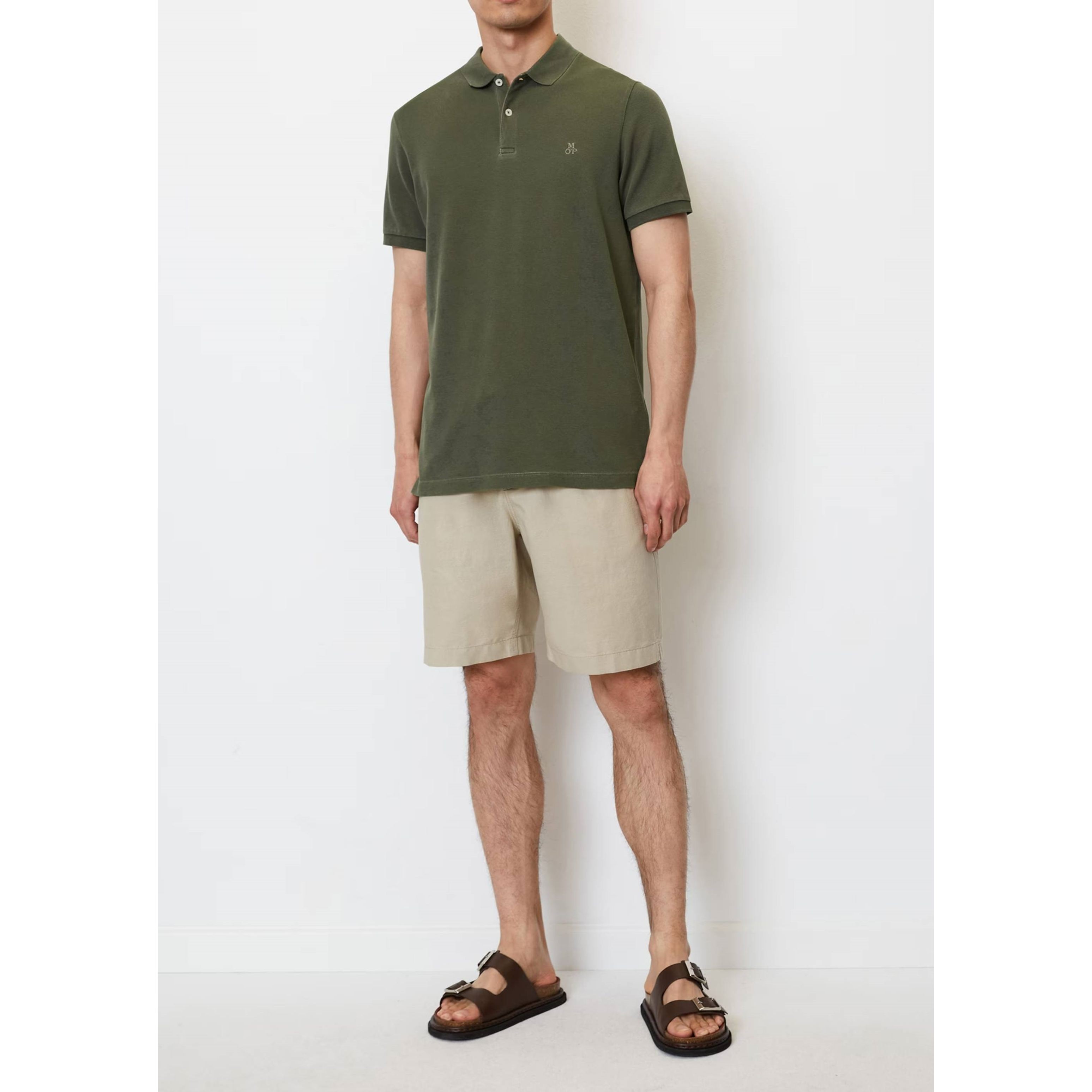 MARC O'POLO Polo marškiniai trumpos rank. vyrams, Žalia 2