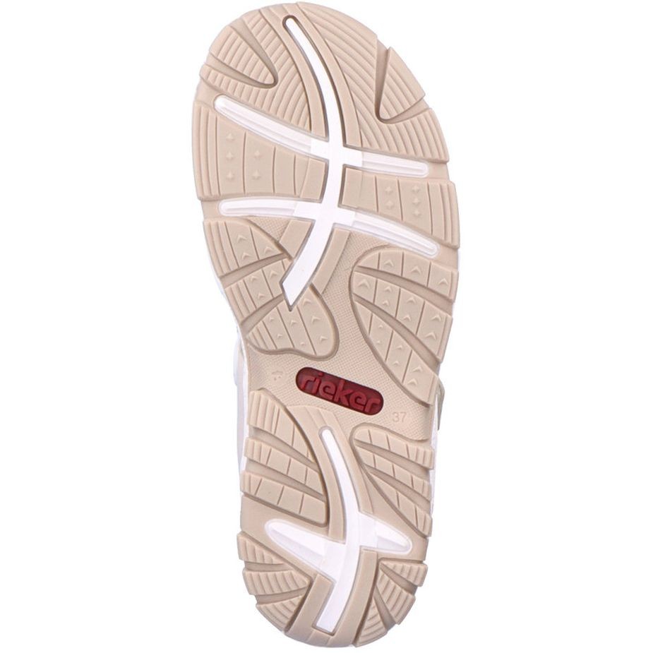 RIEKER Basutės moterims, Smėlio, SANDALS 9