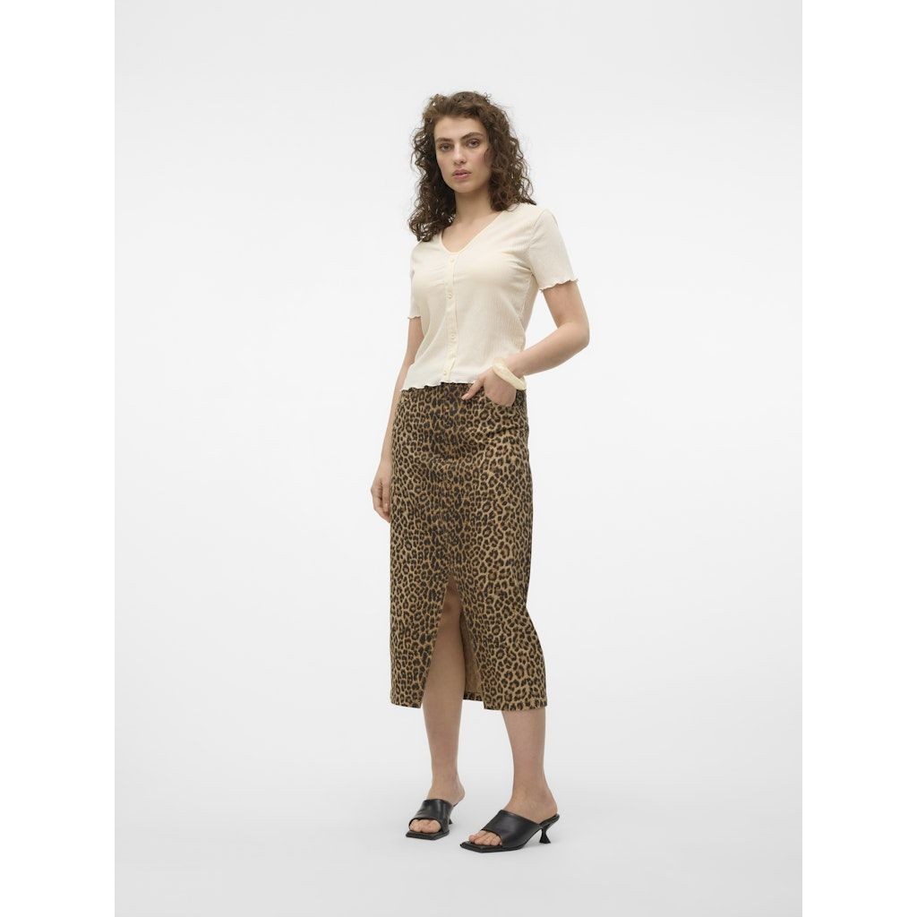 VERO MODA Midi sijonas moterims, Marga, Veri calf denim skirt 3
