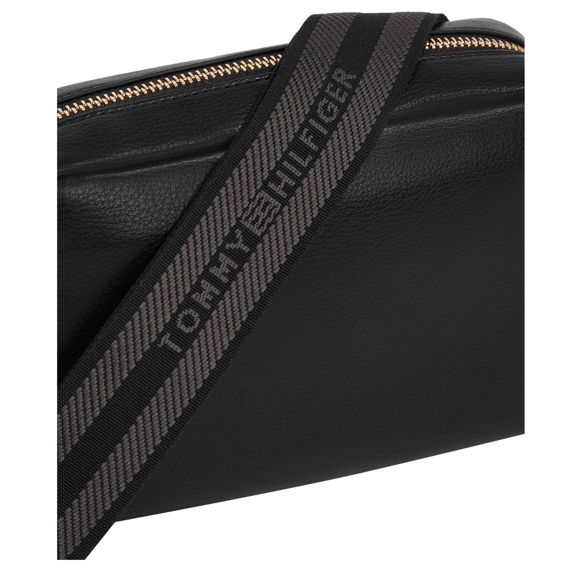 TOMMY HILFIGER Rankinė per petį moterims, Juoda, TH logotape camera bag 4