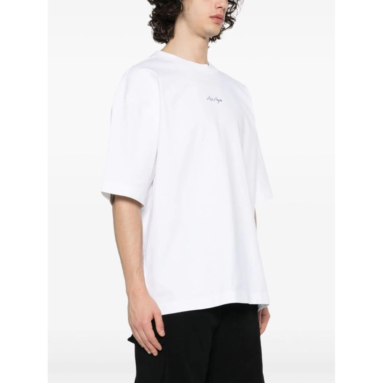 AXEL ARIGATO Marškinėliai trump. rankovėmis vyrams, Balta, Sketch t-shirt 2