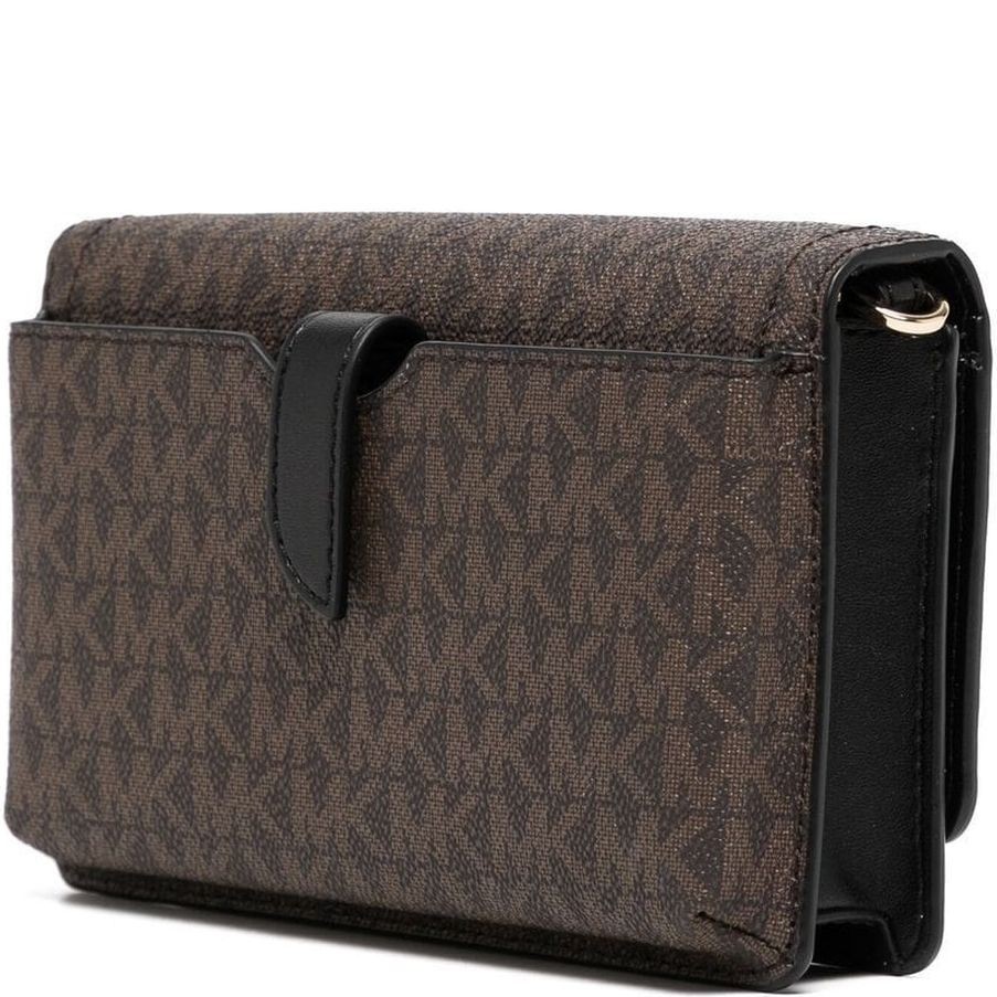 MICHAEL KORS Rankinė per petį moterims, Ruda, SM phone chain crossbody 2