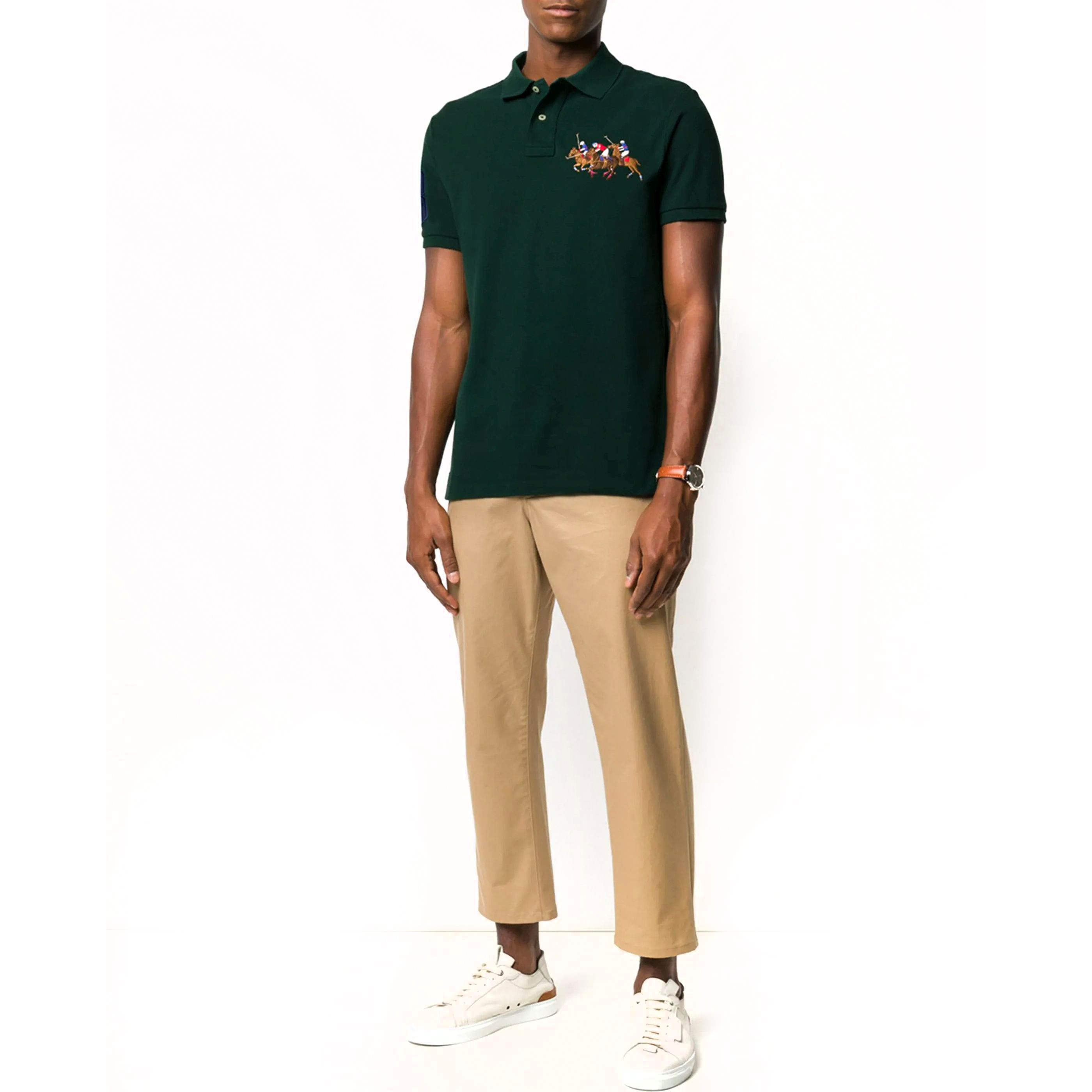 POLO RALPH LAUREN Polo marškiniai trumpos rank. vyrams, Žalia, Short sleeve polo 2