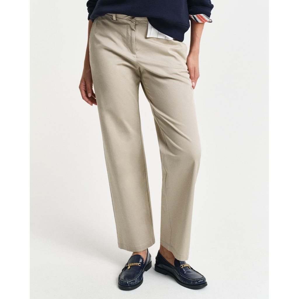 GANT Kelnės moterims, Smėlio, Regular chinos 4