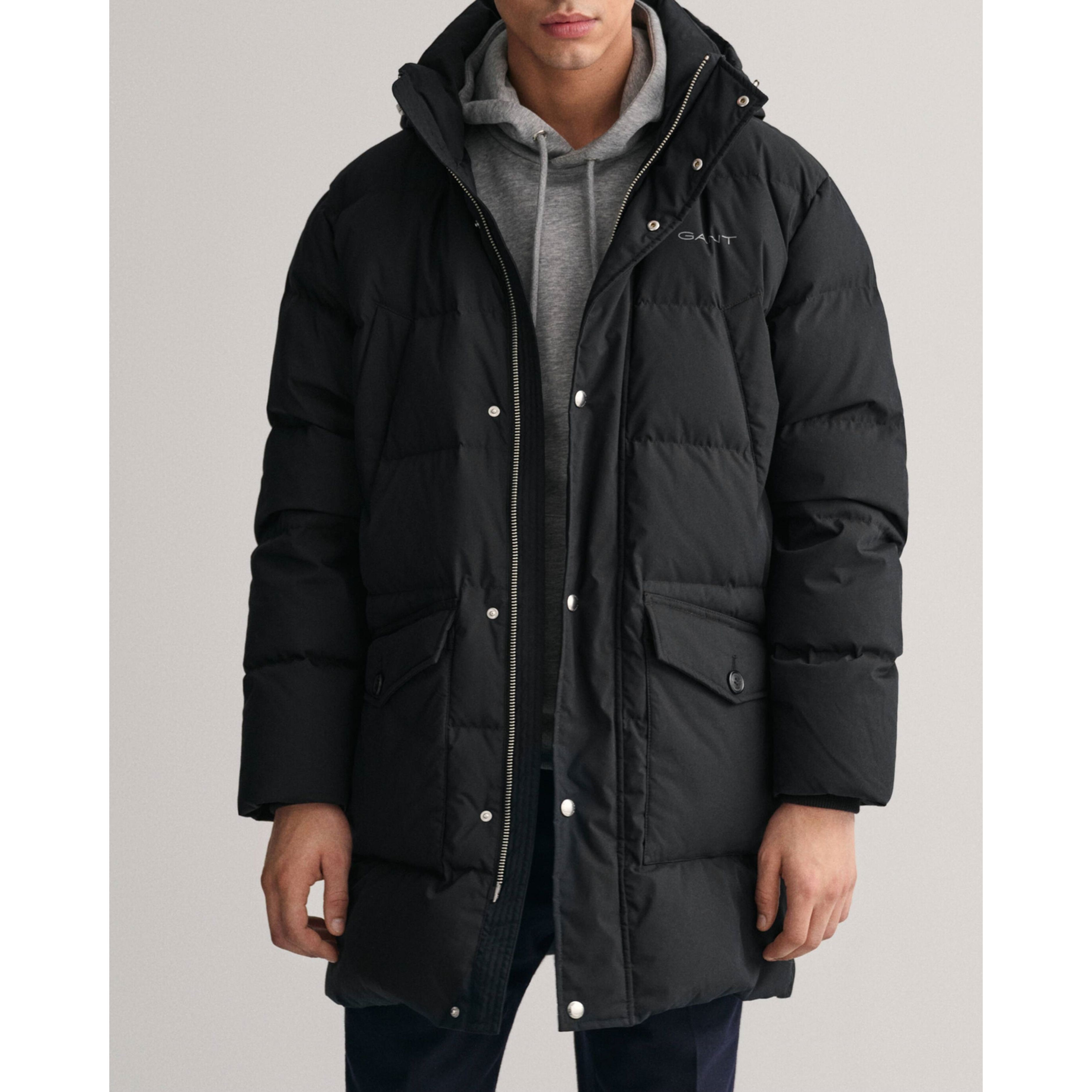 GANT Striukė vyrams, Juoda, LONG ALTA DOWN JACKET 2