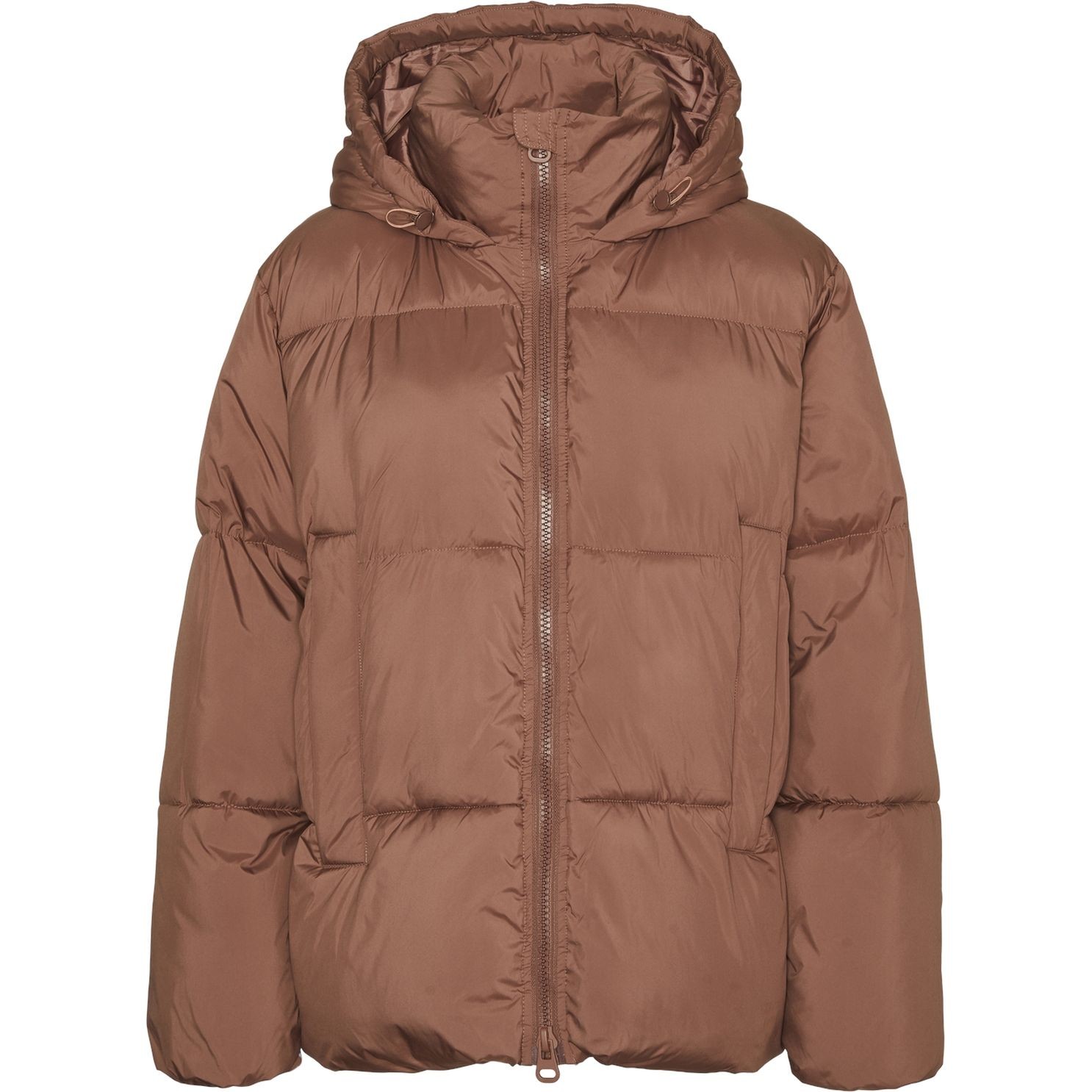 VERO MODA Pūkinė striukė moterims, Ruda, Idaline jacket boo 1