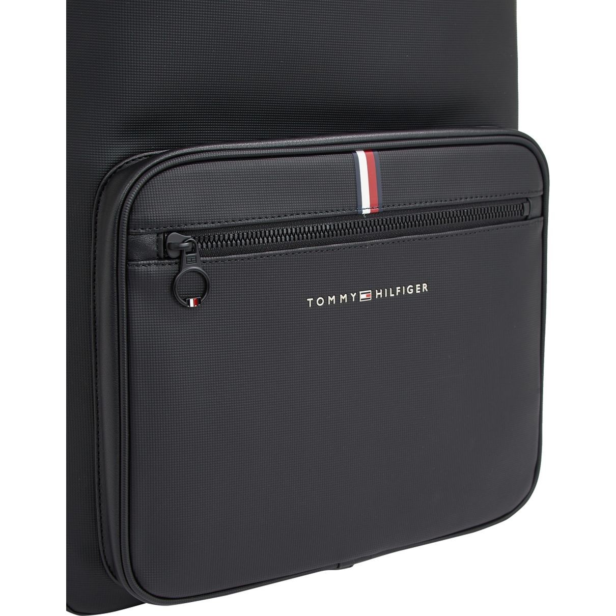 TOMMY HILFIGER Kuprinė vyrams, Juoda, Essential pique backpack 3