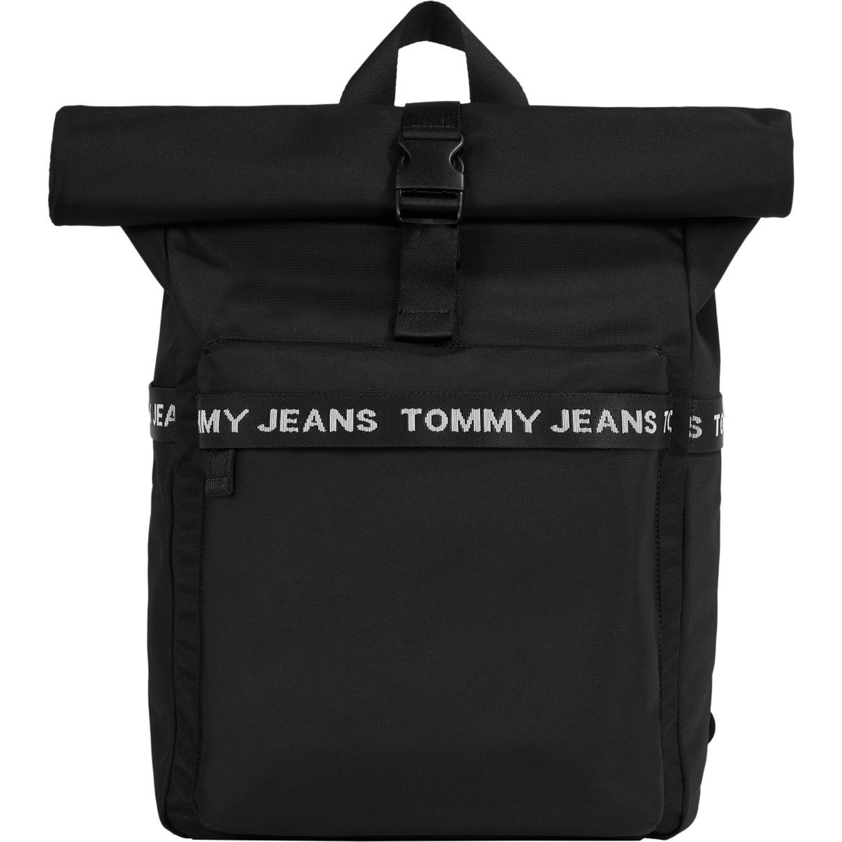 TOMMY JEANS Kuprinė vyrams, Juoda, Essential rolltop backpack 1