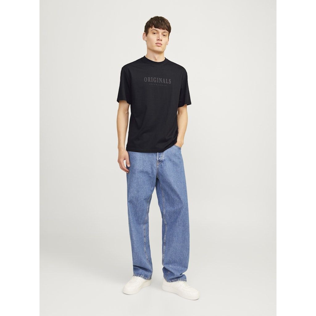 JACK & JONES Marškinėliai vyrams, Juoda, Frederiks berg tee 6