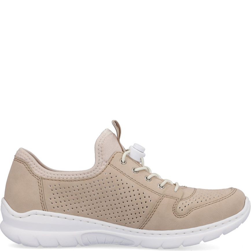 RIEKER Laisvalaikio bateliai moterims, Smėlio, Slipper 3