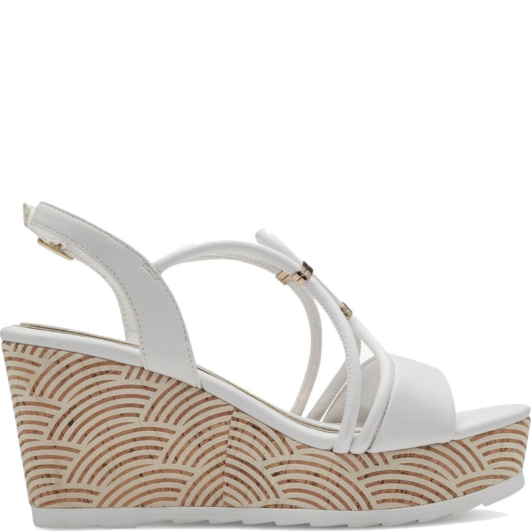 MARCO TOZZI Basutės moterims, Balta, SANDALS 2