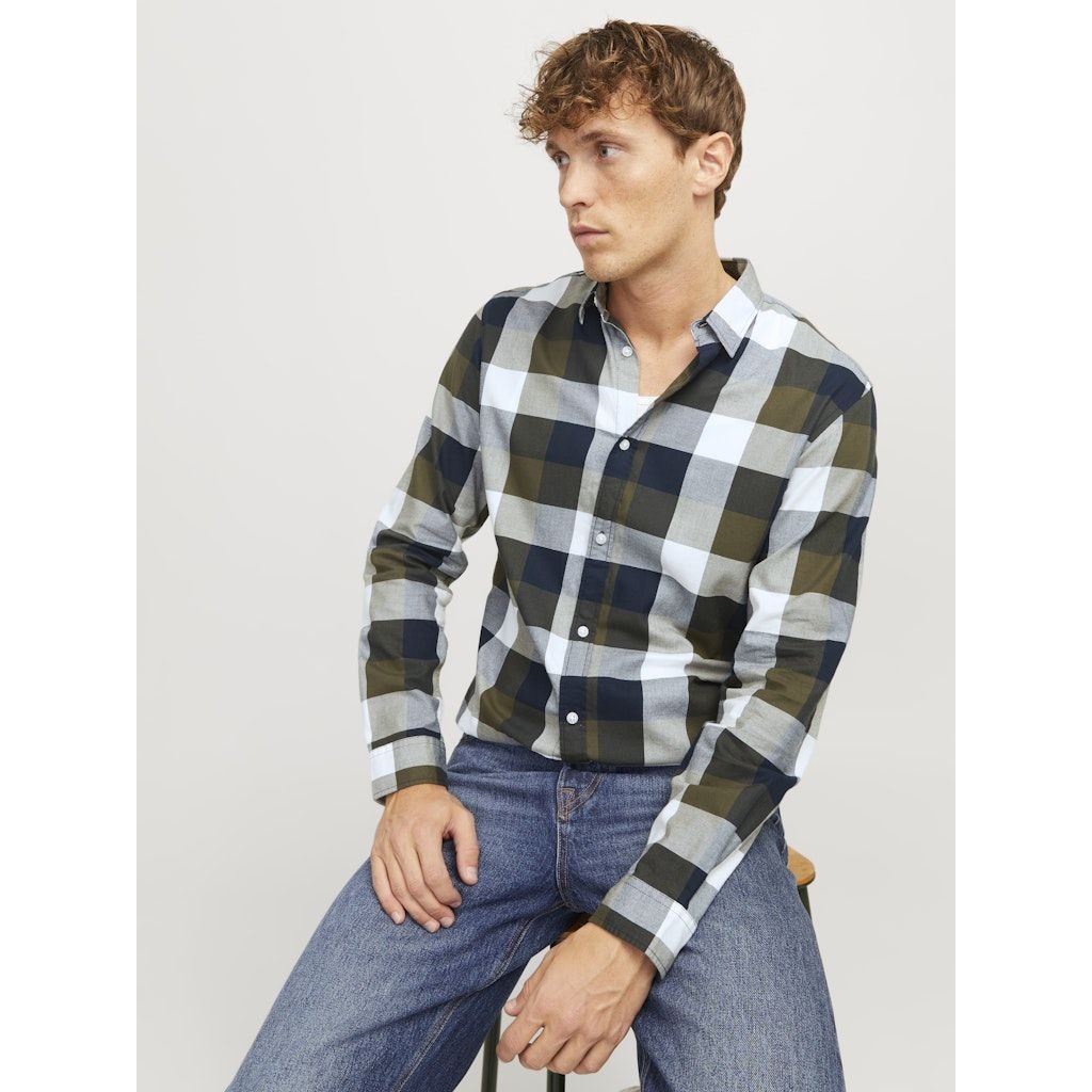 JACK & JONES Marškiniai ilgomis rankovėmis vyrams, Marga, Joshua buffalo twill shirt 5