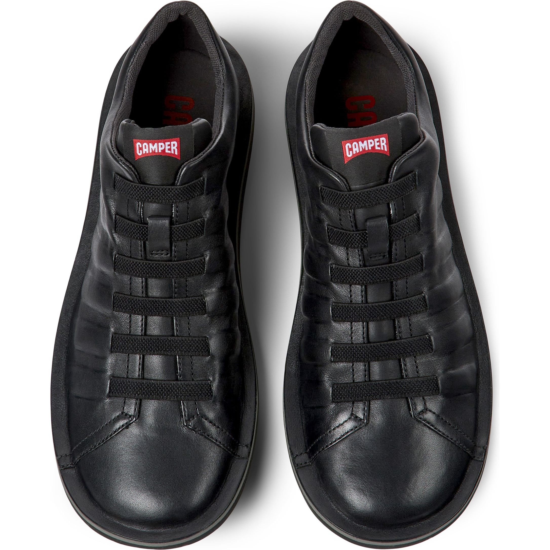 CAMPER Sportiniai bateliai vyrams, Juoda, Black leather sneakers 5