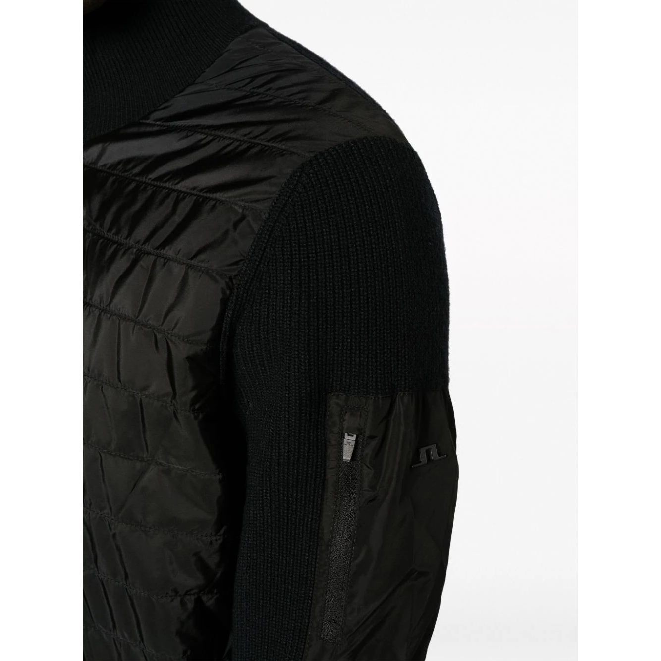 J.LINDEBERG Bomberis vyrams, Juoda, Beck knitted hybrid jacket 4