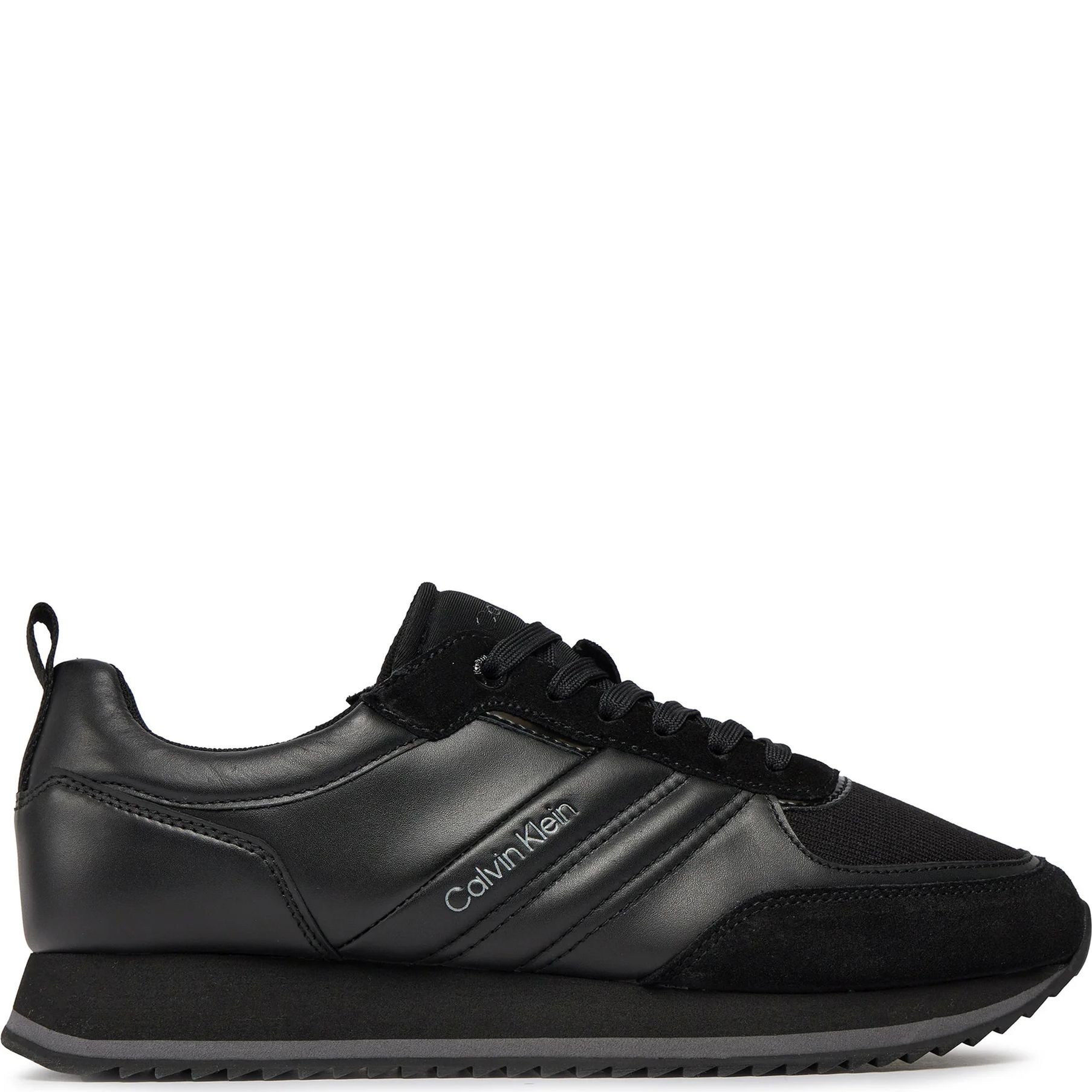 CALVIN KLEIN Laisvalaikio bateliai vyrams, Juoda, Low top lace up mix leisure 2