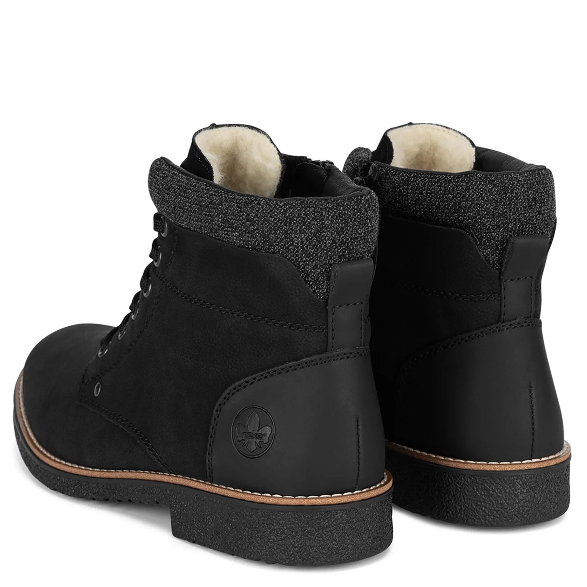 RIEKER Aulinukai vyrams, Juoda 4