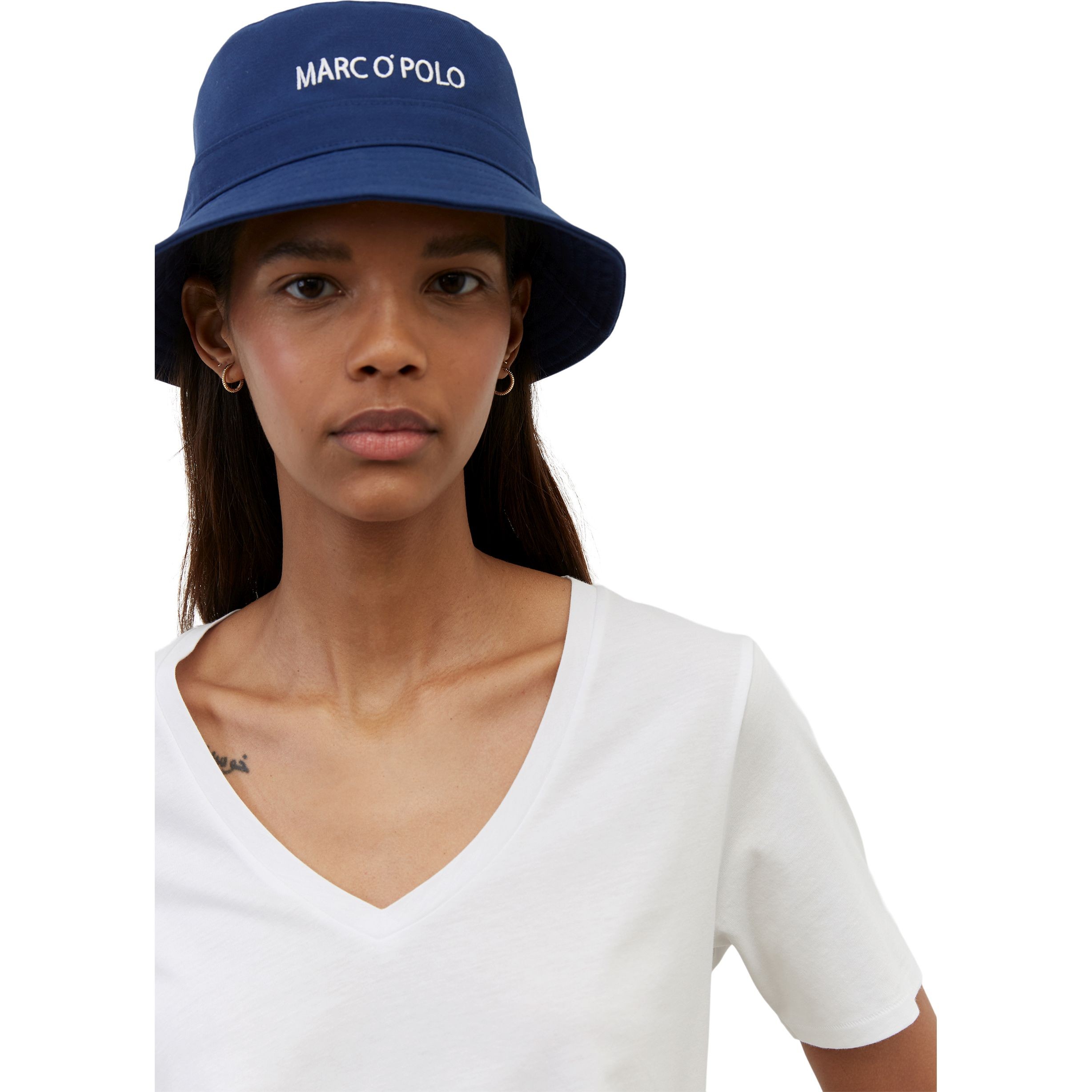 MARC O'POLO Marškinėliai moterims, Balta, T-shirt LS 4