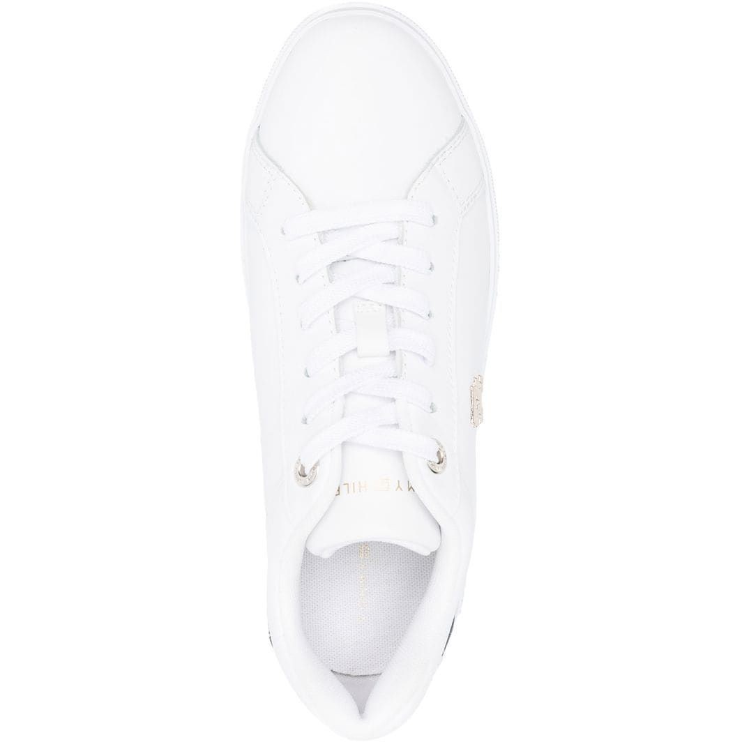 TOMMY HILFIGER Sportiniai bateliai moterims, Balta, TH COURT SNEAKER 4