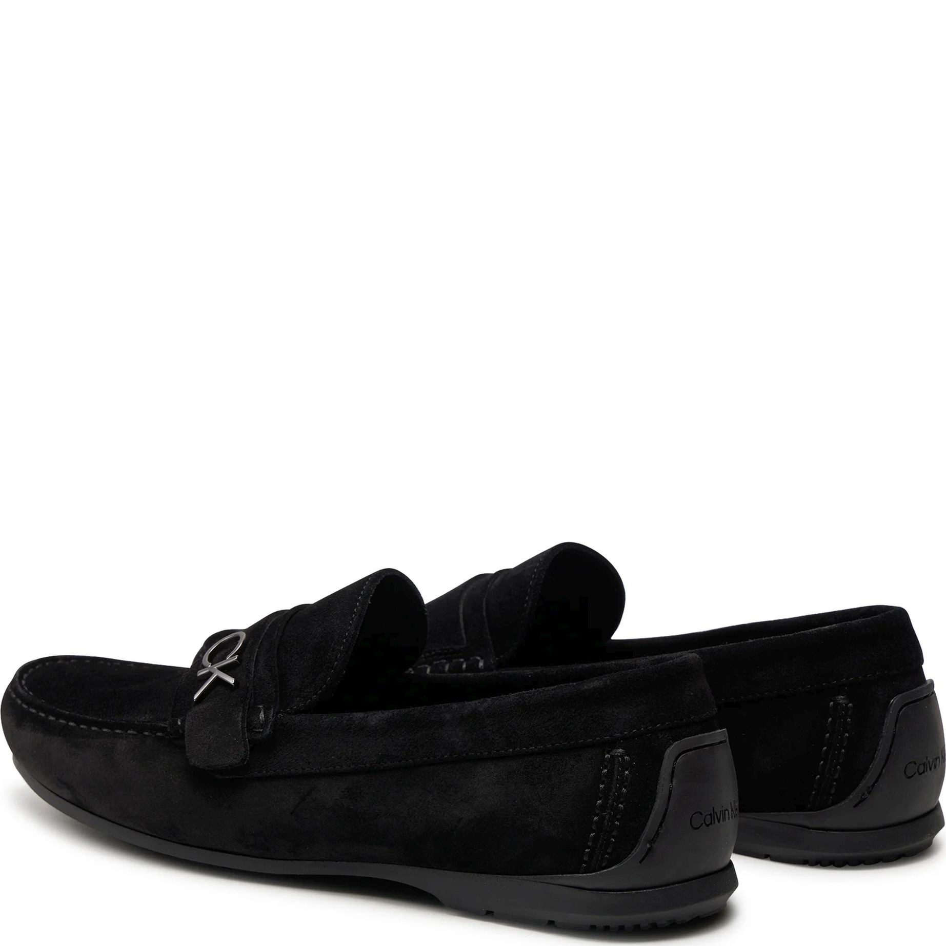 CALVIN KLEIN Mokasinai vyrams, Juoda, Driving bold logo mocasins 3