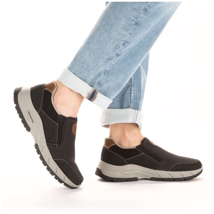 RIEKER Laisvalaikio bateliai vyrams, Juoda, LEISURE 3