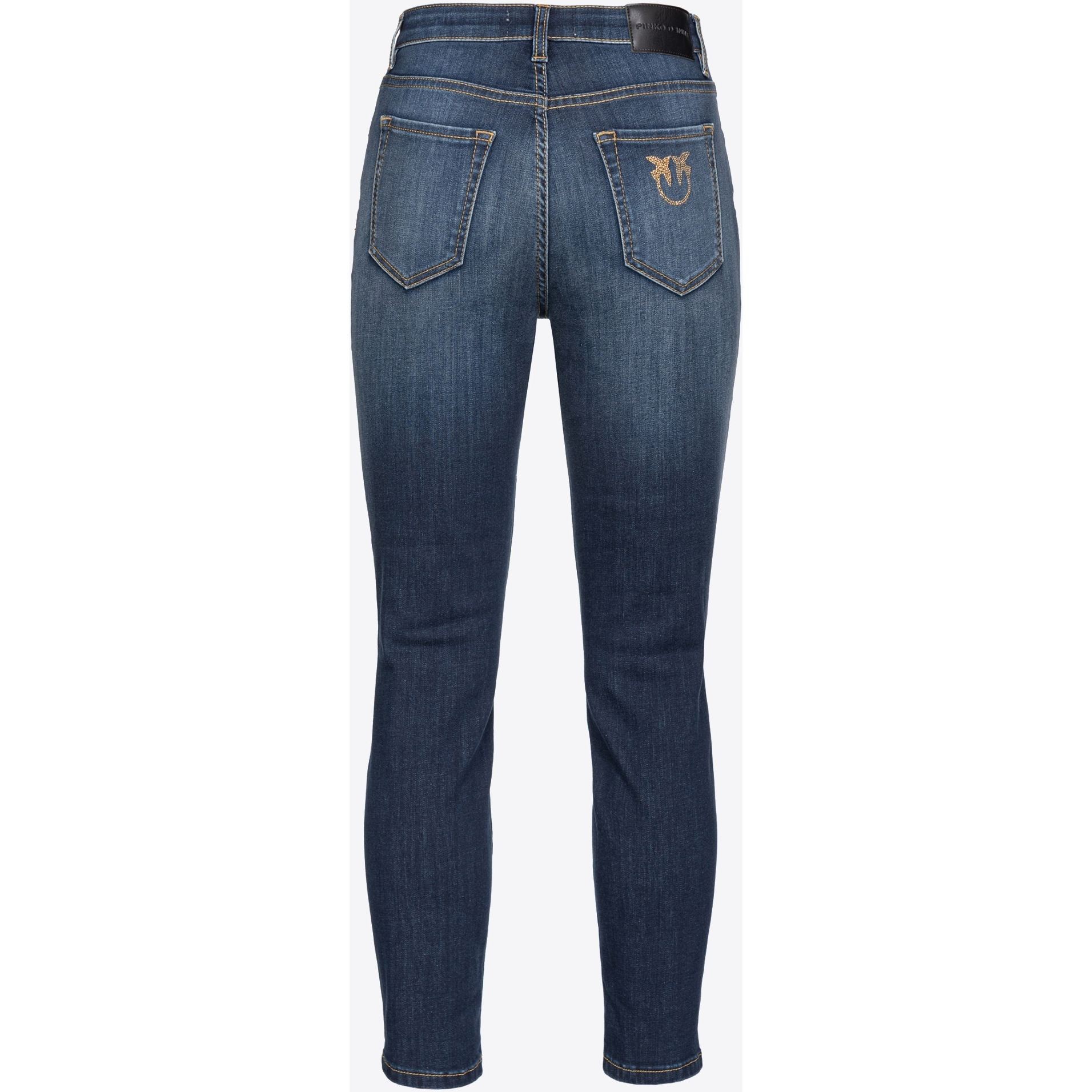 PINKO Aptempti džinsai moterims, Mėlyna, Sabrina 5 pockets 2