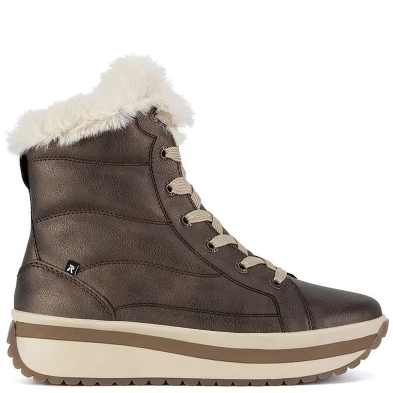 RIEKER EVOLUTION Aulinukai moterims, Sidabrinė, Ladies mid height boots 2